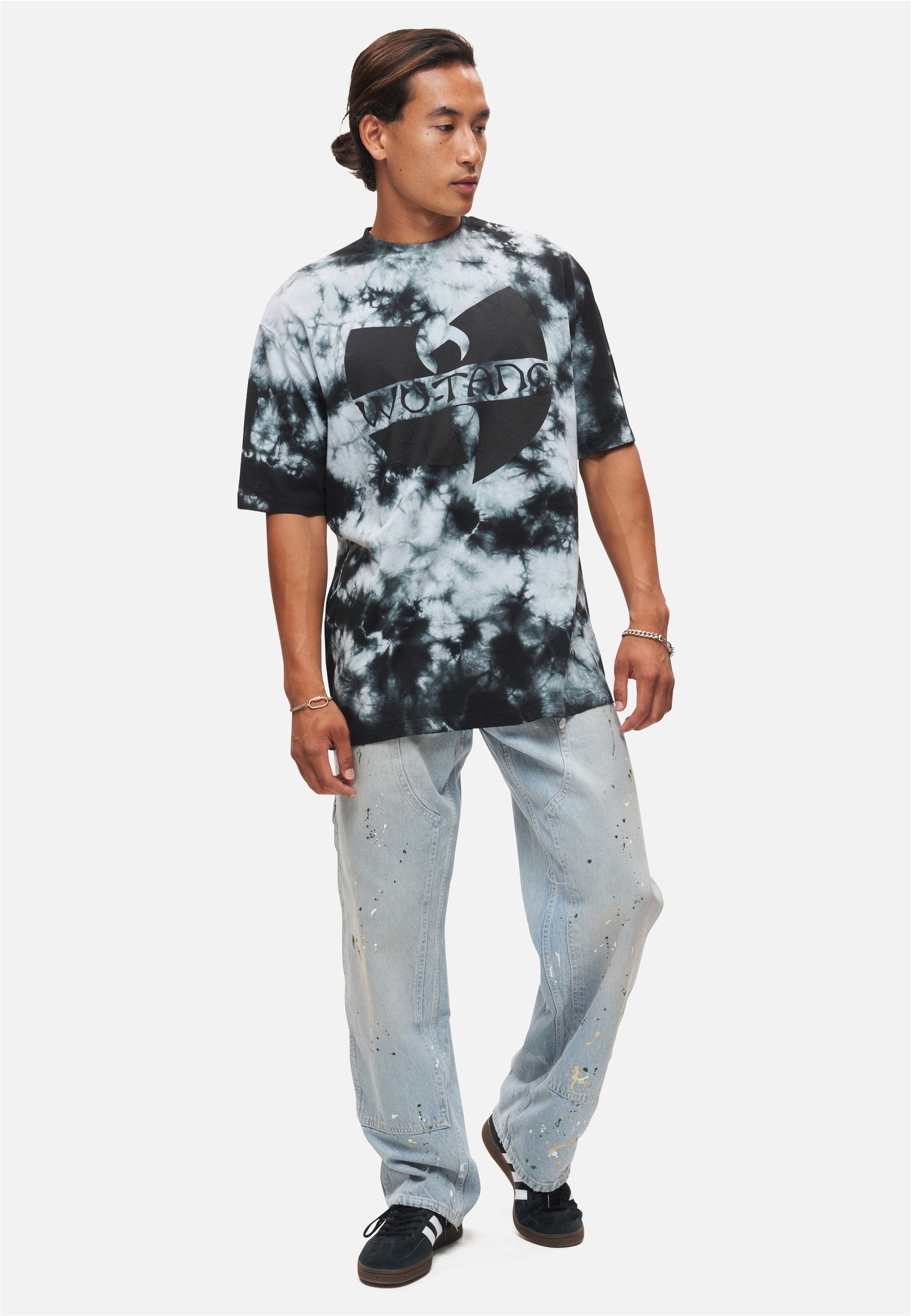 Recovered T-Shirt "Wu-Tang Black Ink Effect", 1 Stk. mit coolem Wu-Tang-Fro günstig online kaufen