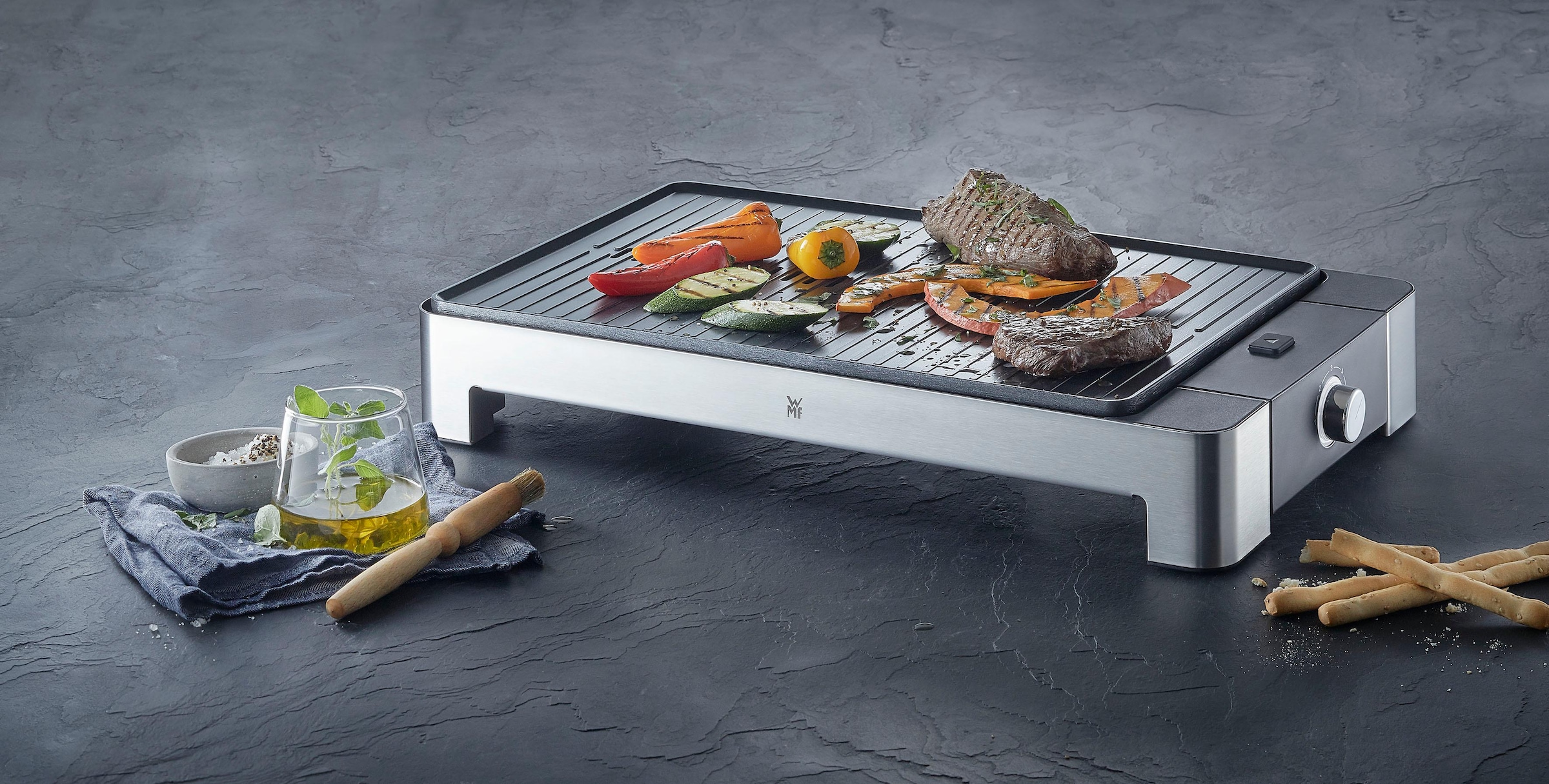 WMF Tischgrill »LONO gerippt«, 2000 W