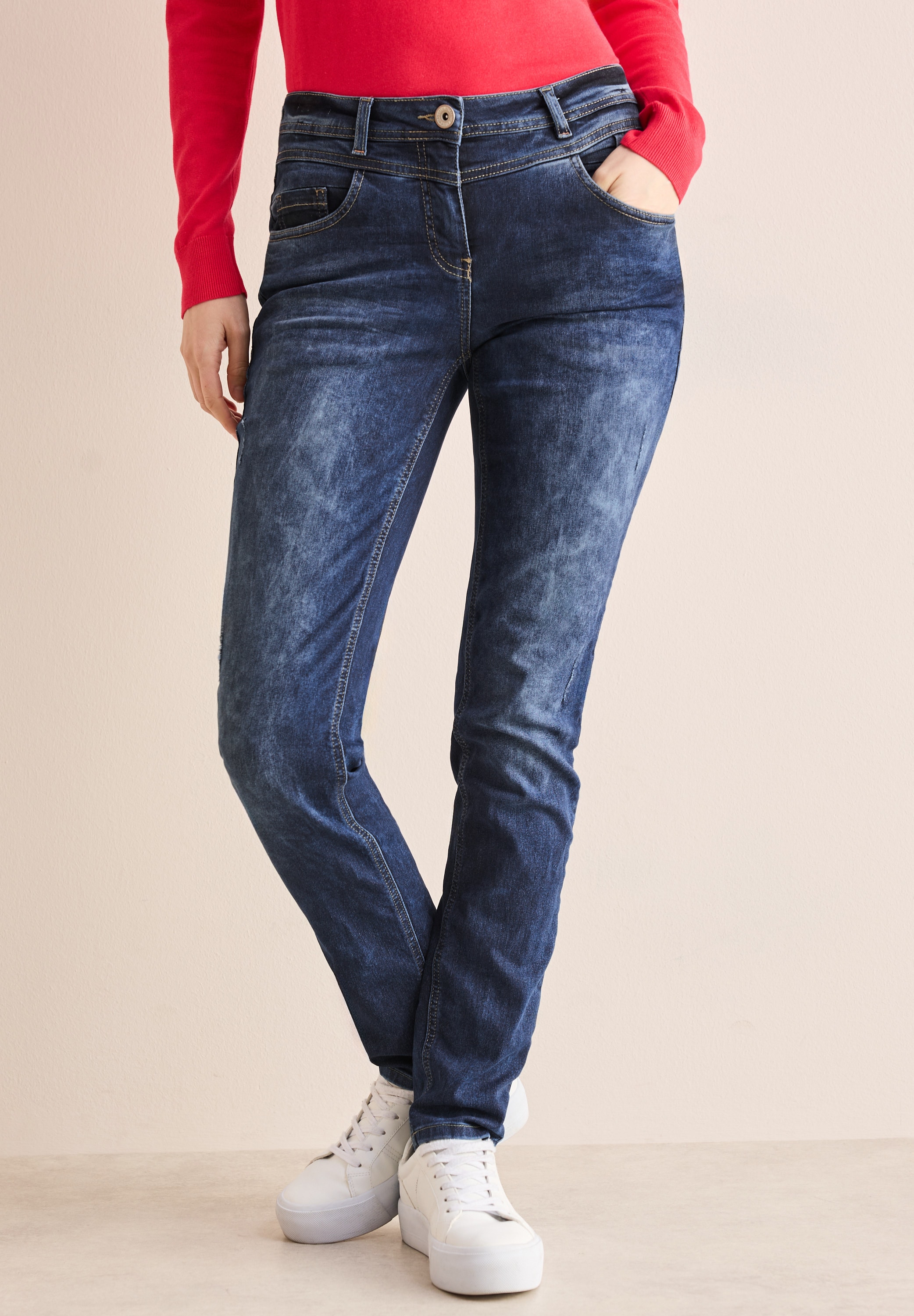 Cecil Comfort-fit-Jeans, Middle Waist