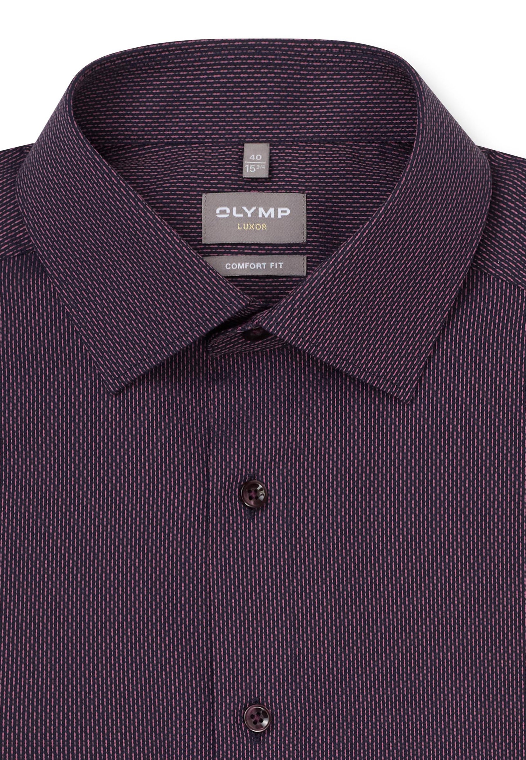 OLYMP Luxor Businesshemd Mauve 45 9