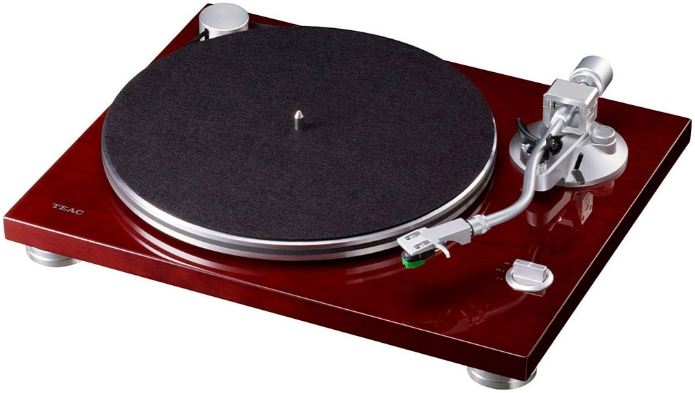 TEAC Plattenspieler "TN-3B-SE", B:42cm H:11,7cm T:35,6cm, rot, Plattenspieler