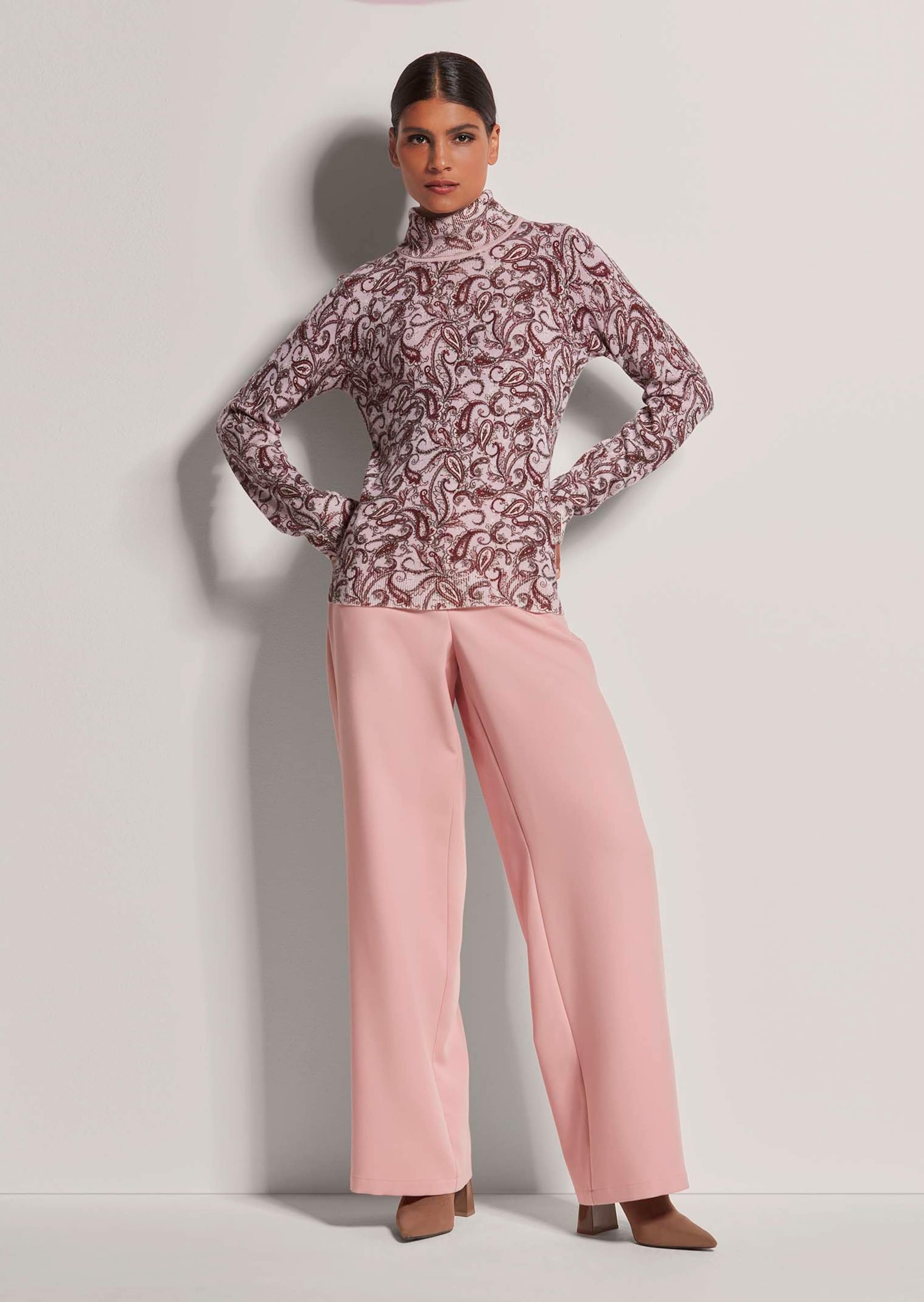 MADELEINE Longpullover »Druckpullover Kaschmir-Pullover mit Unikat-Print«