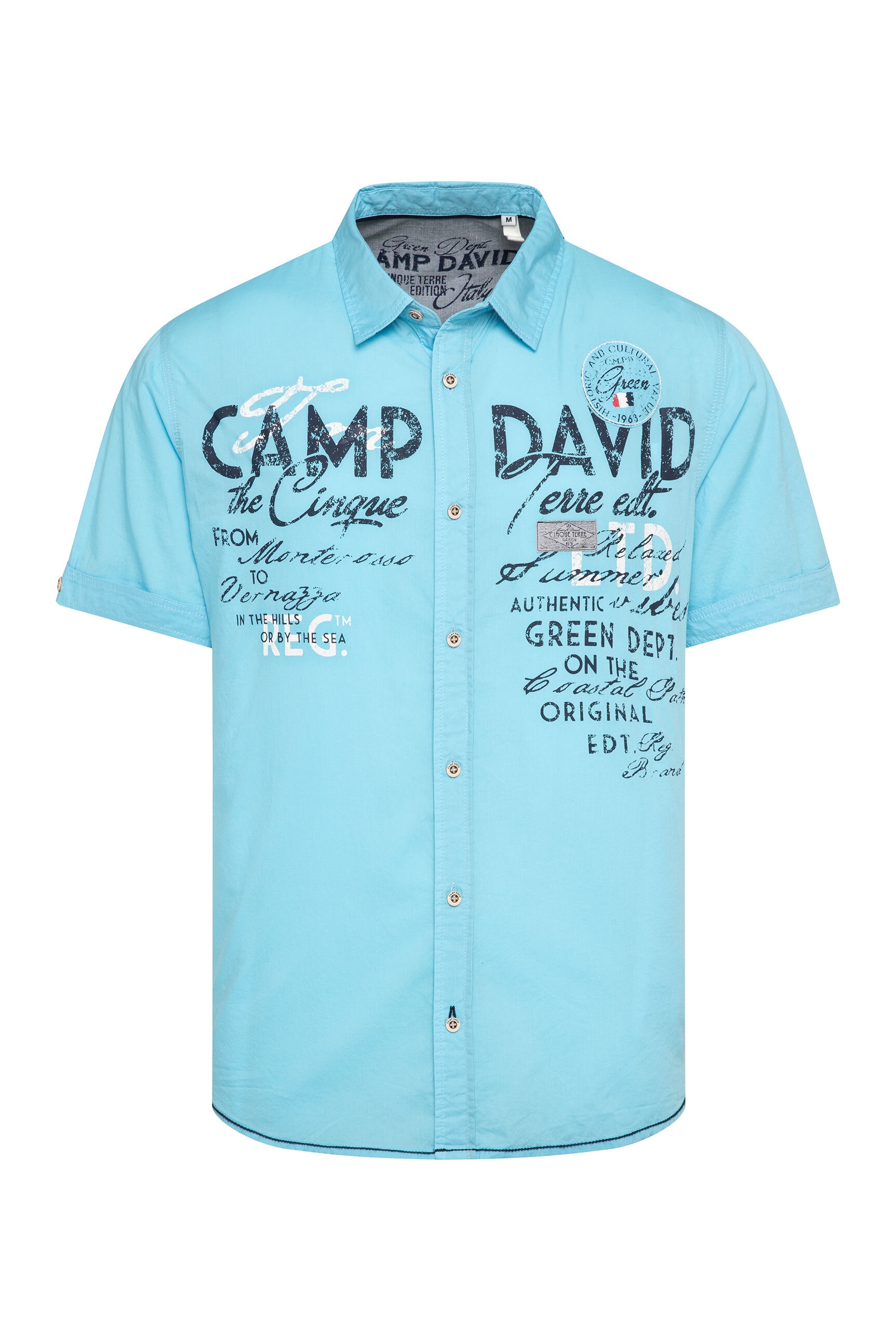 CAMP DAVID Kurzarmhemd, mit Kentkragen