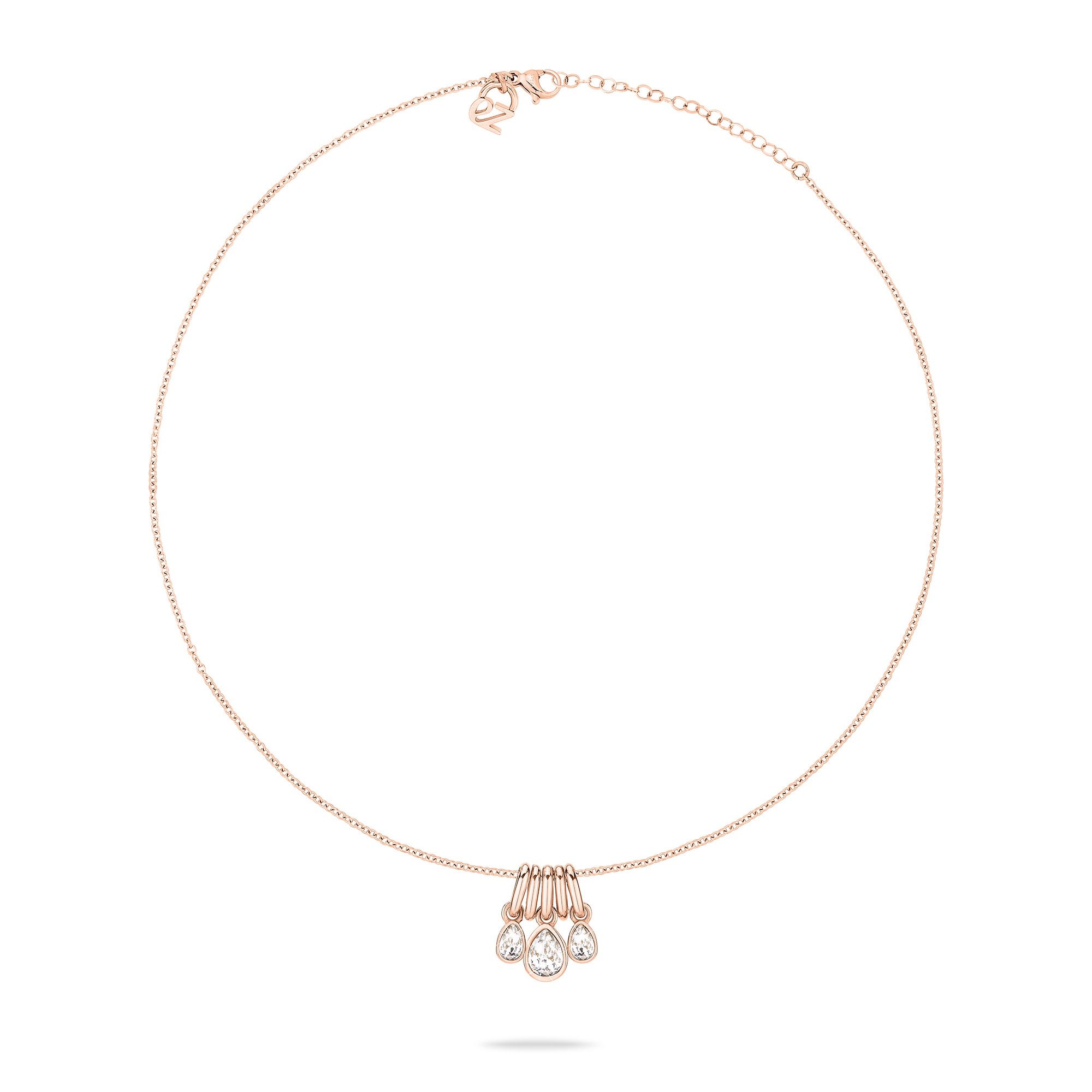 Echtzeit Kette mit Anhänger »Schmuck Geschenk Edelstahl Halskette Like Diamonds Tropfen«, mit Glasstein