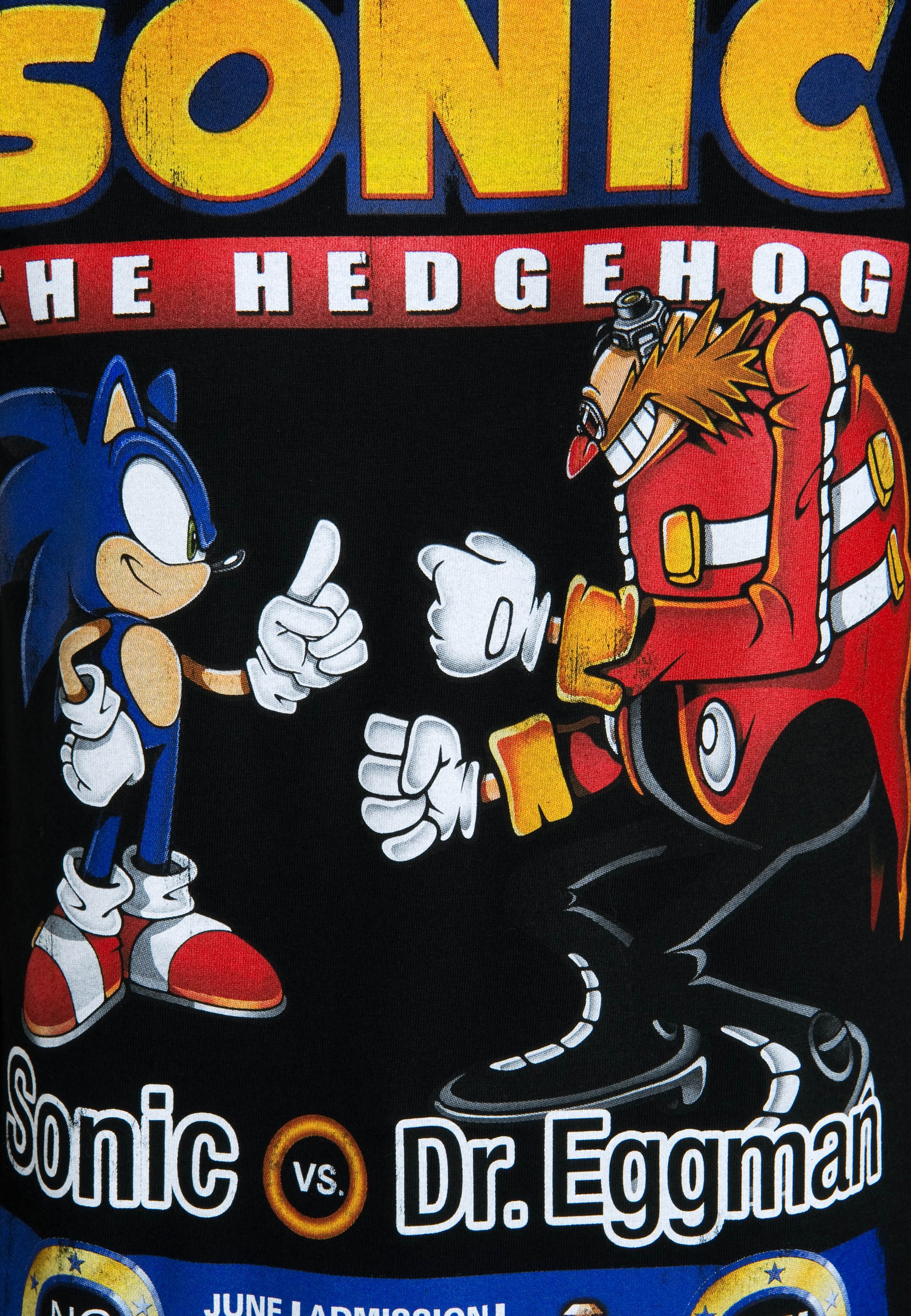 LOGOSHIRT T-Shirt »Sonic vs. Dr. Eggman«, mit lizenziertem Originaldesign