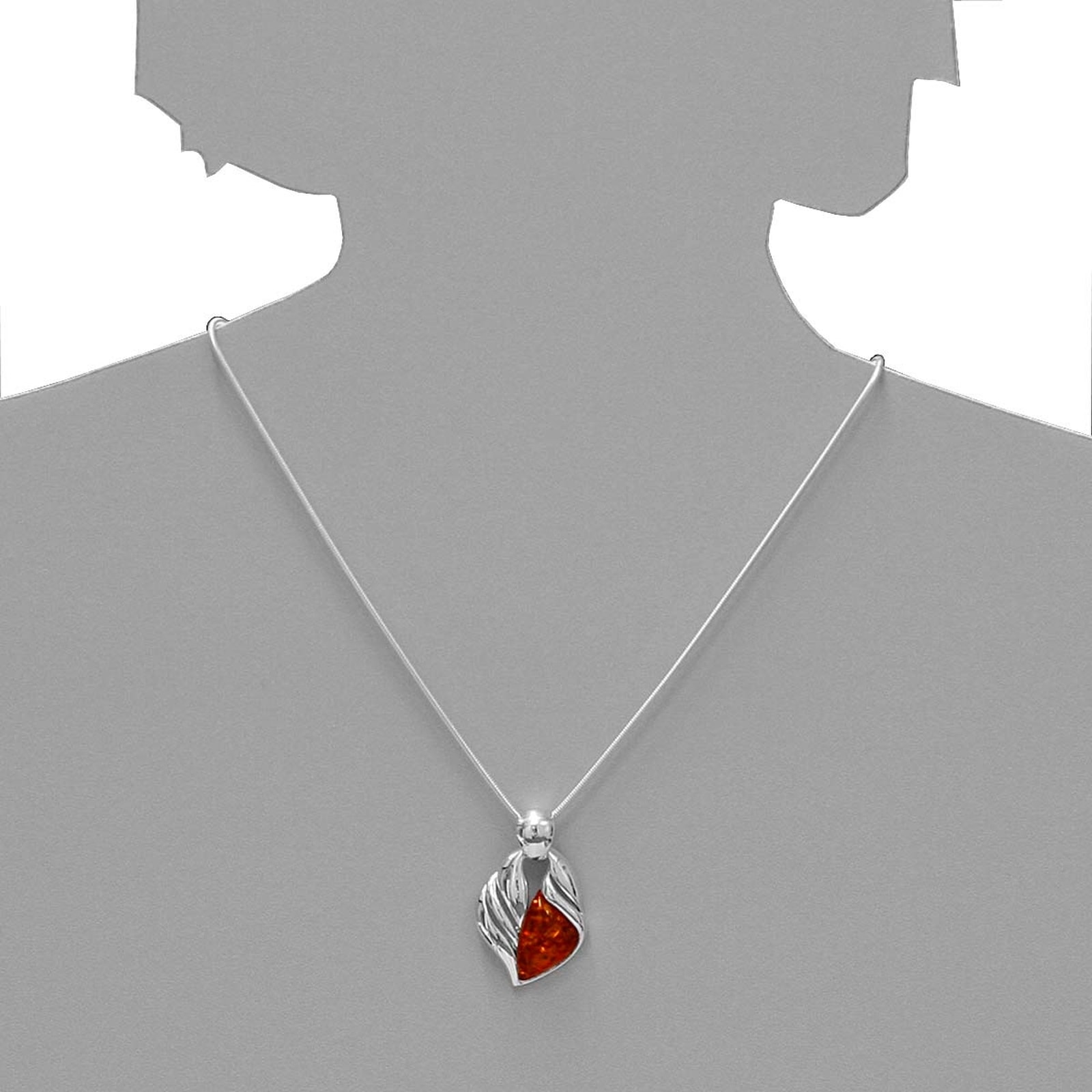 OSTSEE-SCHMUCK Kettenanhänger »- Rivka - Silber 925/000 - Bernstein«