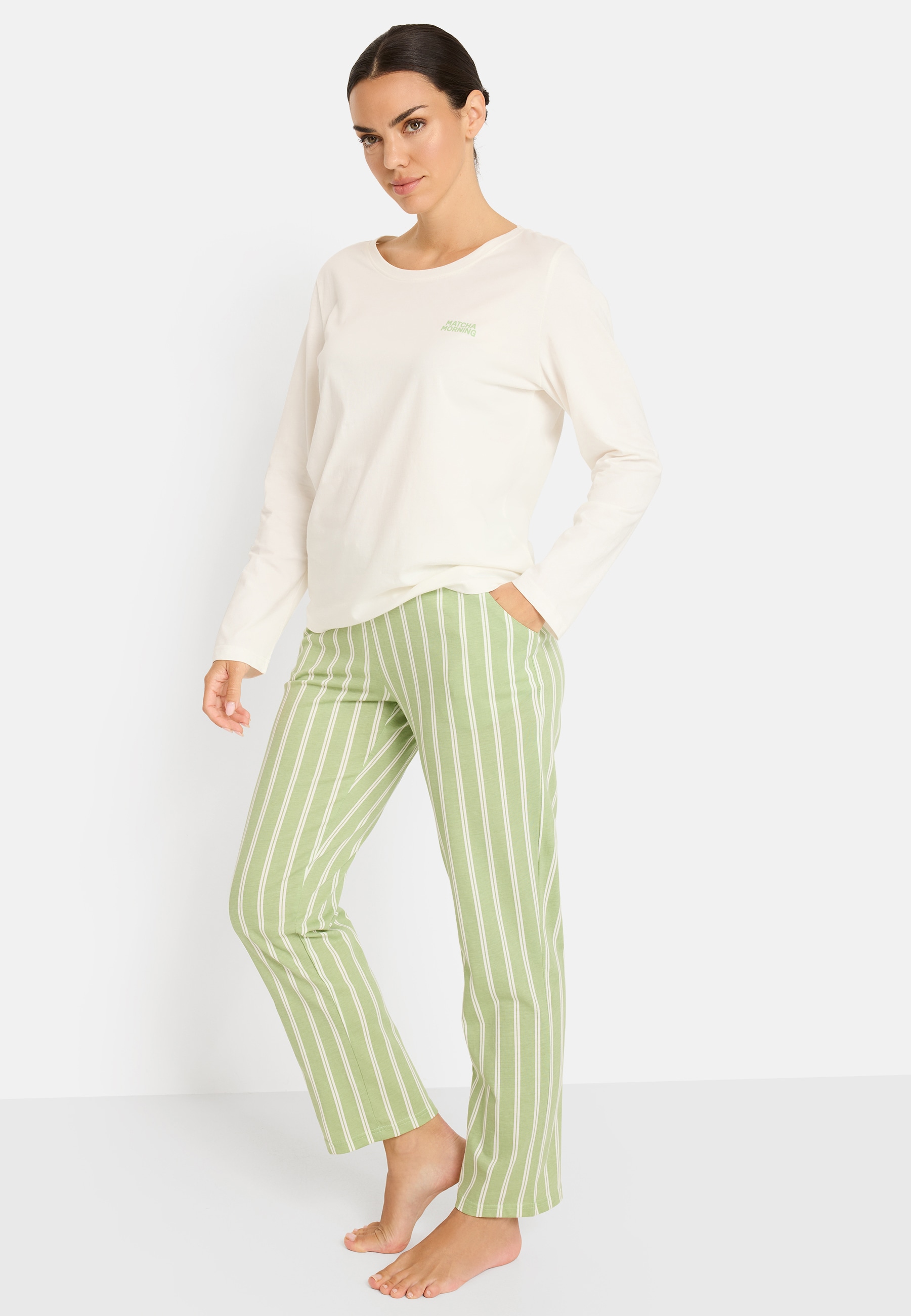 LSCN by LASCANA Schlafanzug 2 mit Front- und Back-Print