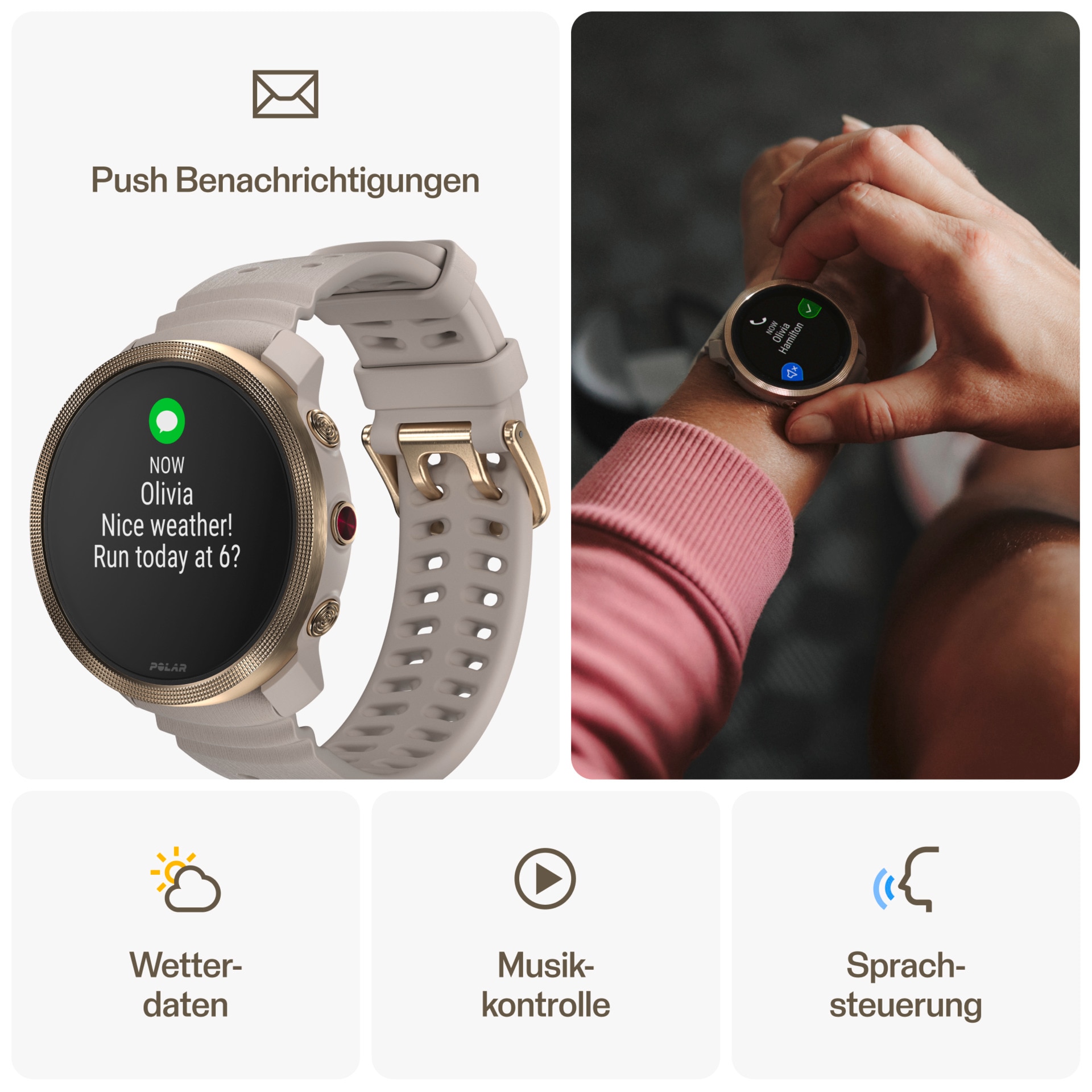 Polar Smartwatch »VANTAGE M3 S-L«, (3,3 cm / 1,28 Zoll), Proprietär, 32 GB,)