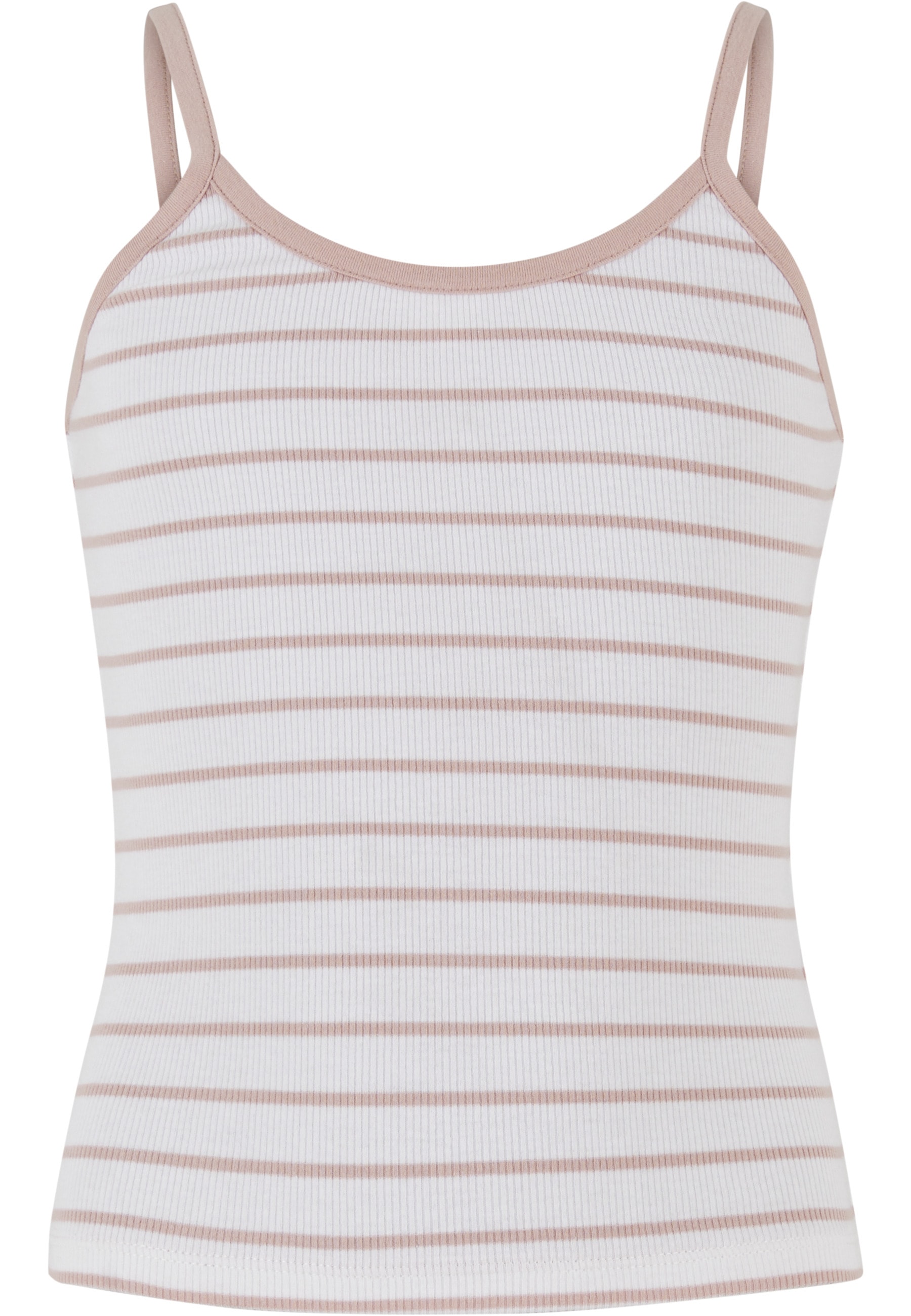 URBAN CLASSICS Muskelshirt »Urban Classics Girls Striped Rib Basic Top« 1 Stk.