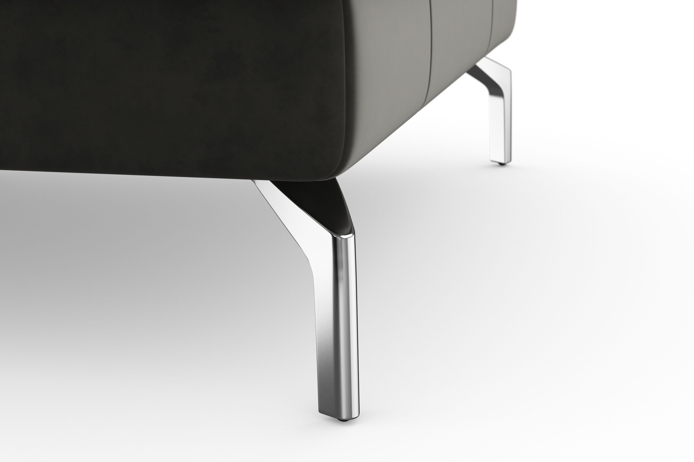sit&more Ecksofa »Bendigo L-Form«, inklusive Sitztiefenverstellung, Bodenfreiheit 15 cm, 2 Fußfarben