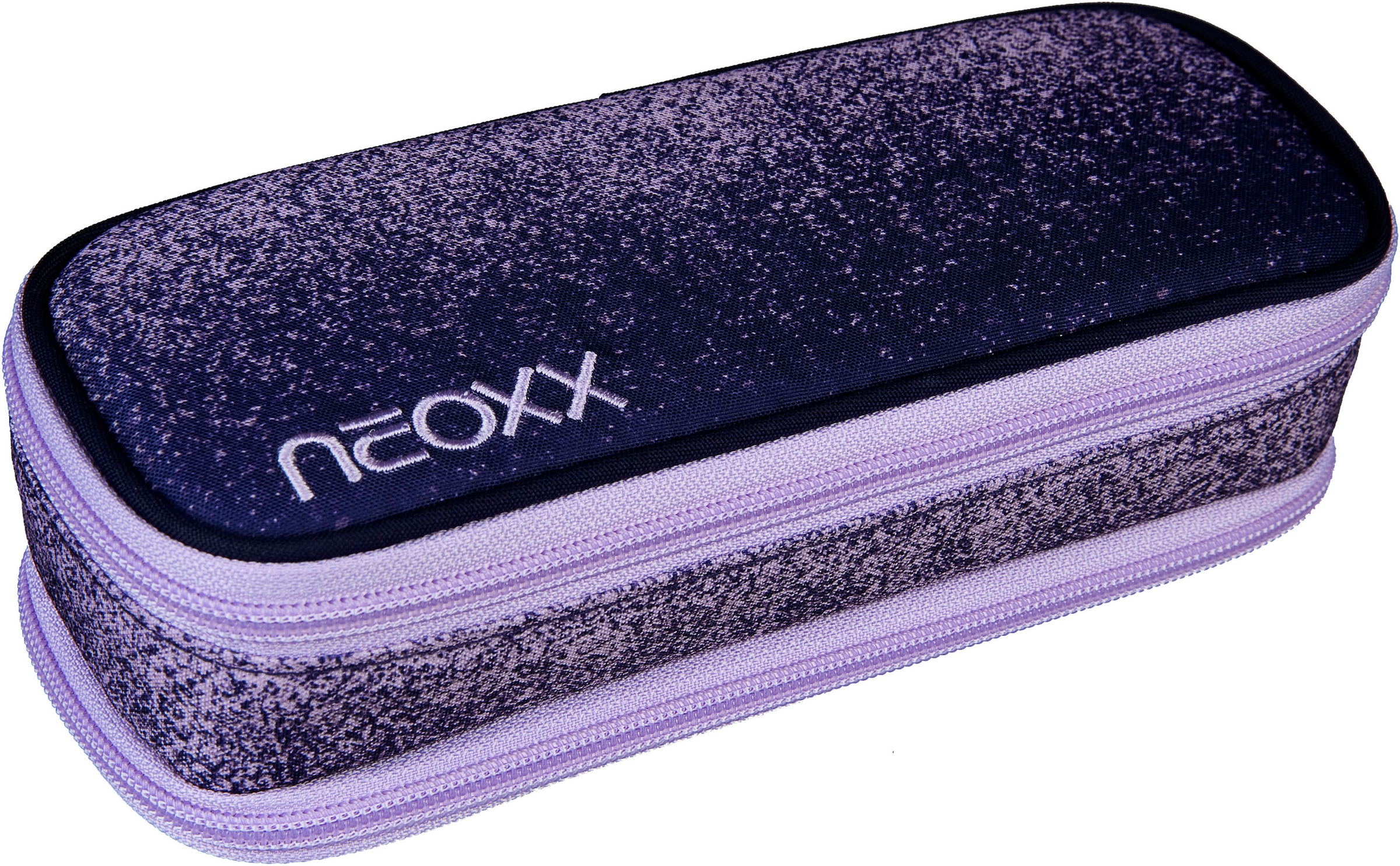 neoxx Schulrucksack »Fly Schulrucksack und Catch Schlamperbox, Glitterally perfect«, Reflektionsnaht, aus recycelten PET-Flaschen