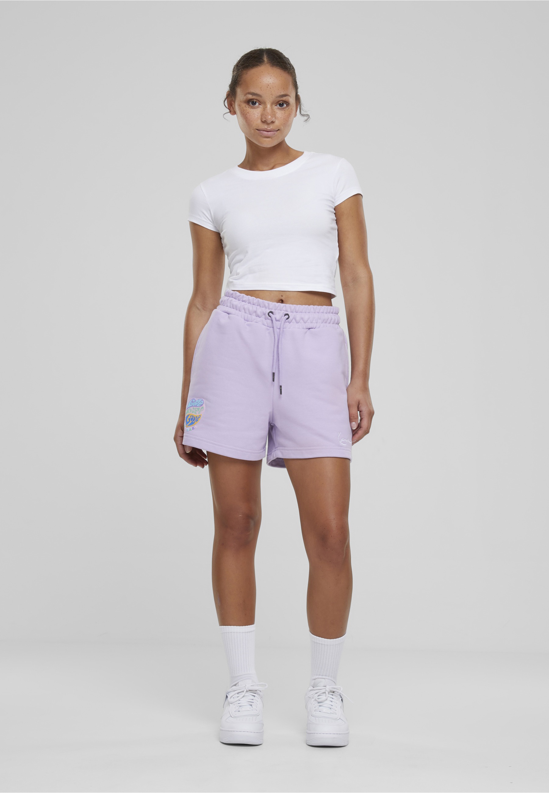 Karl Kani Sweatshorts »Karl Kani Damen KW232-030-1 KK Small Signature Shorts«