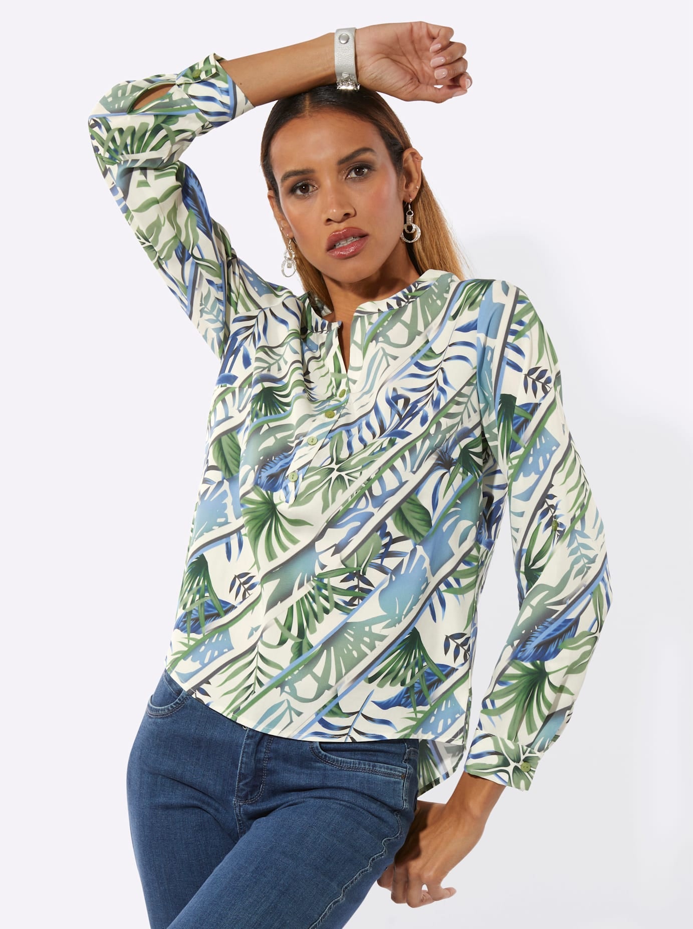 creation L Langarmbluse