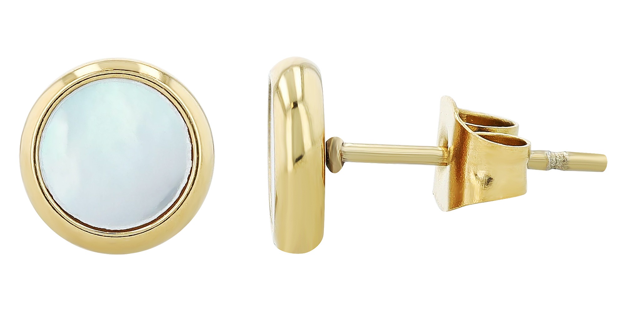 Adelia´s Paar Ohrhänger »Damen Ohrringe – Ohrstecker aus Edelstahl mit Perlmutt« Perfekt als Geschenk zum Jubiläum