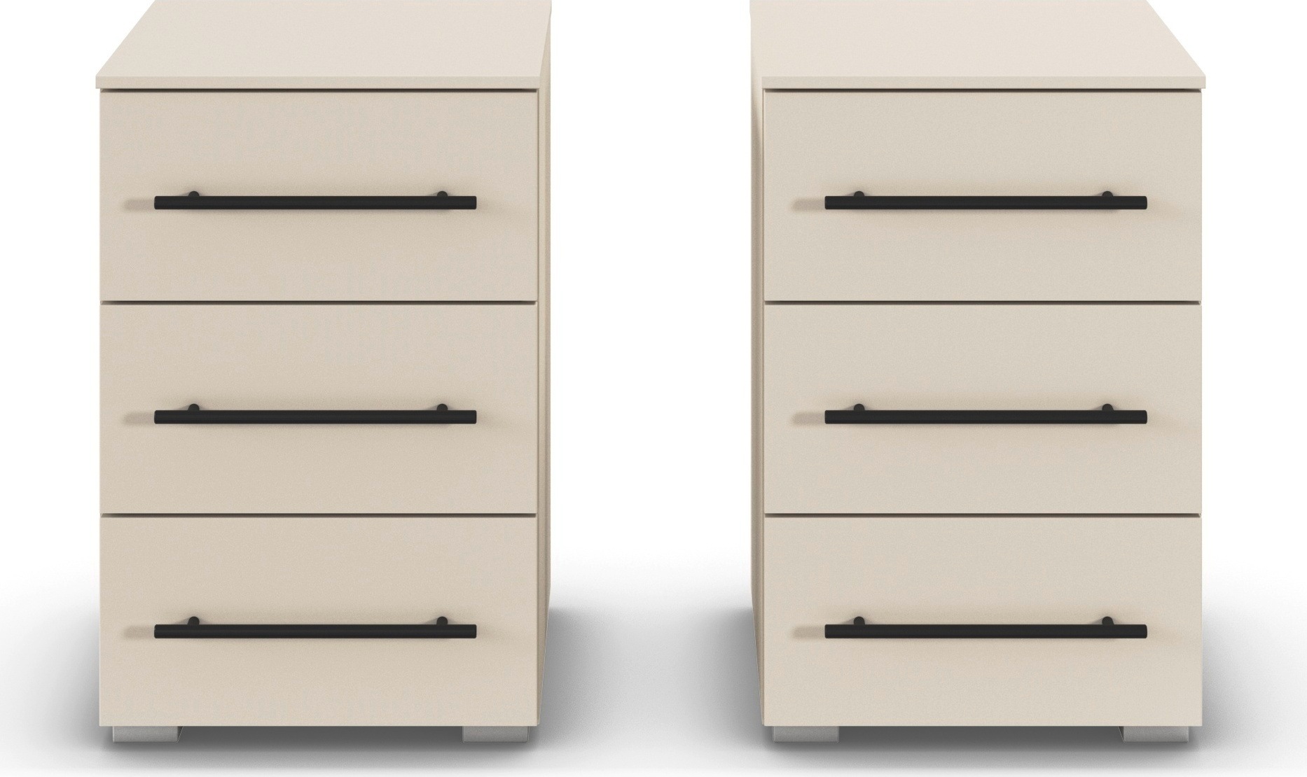 rauch Nachtkommode »Nachttisch Nachtkonsole AVOLA in Dekorfront« Set, Breite 40 cm inkl. Soft-Close-Funktion, 2 Stk. tlg. mit 3 geräumigen Schubladen für viel Stauraum MADE IN GERMANY