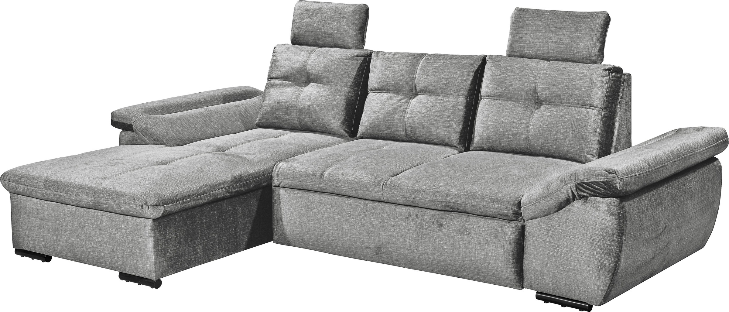 Thumbnail - ED EXCITING DESIGN Ecksofa "Alija L-Form" mit Bettfunktion, Armteilverstellung & Kopfstützen