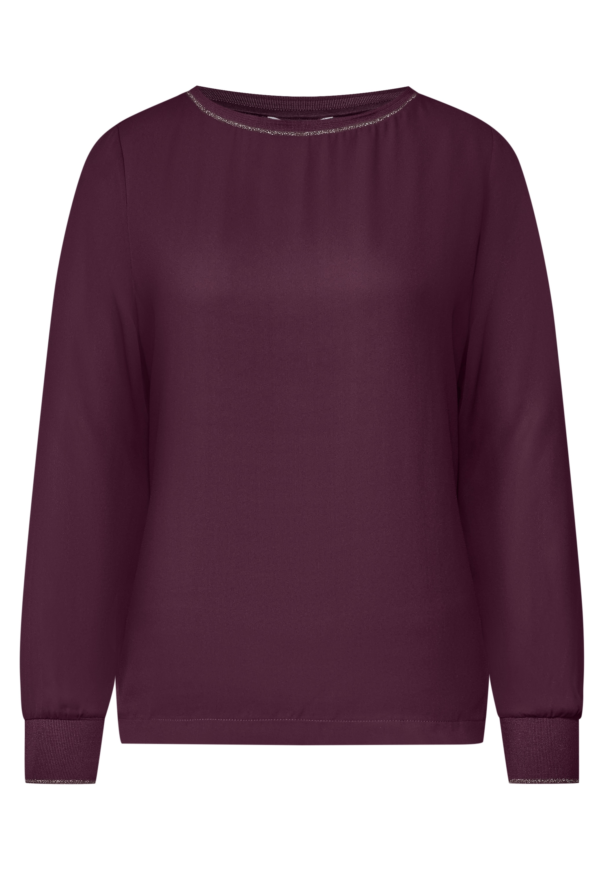 STREET ONE Langarmshirt mit U-Boot-Ausschnitt