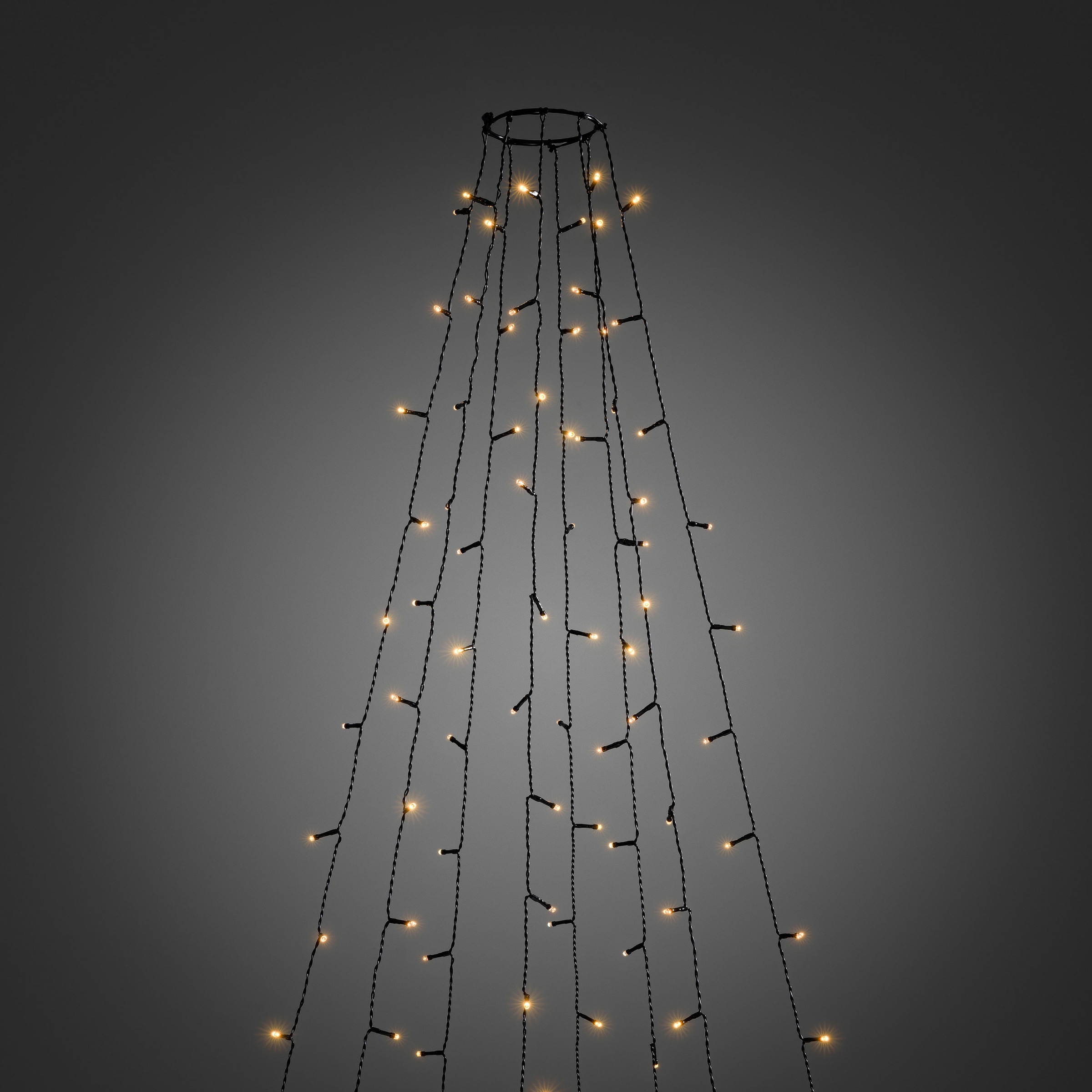 KONSTSMIDE LED-Baummantel »Weihnachtsdeko aussen, Christbaumschmuck«, 400  St.-flammig, LED Lichterkette mit Ring Ø 15, 8 Stränge à 50 Dioden | BAUR