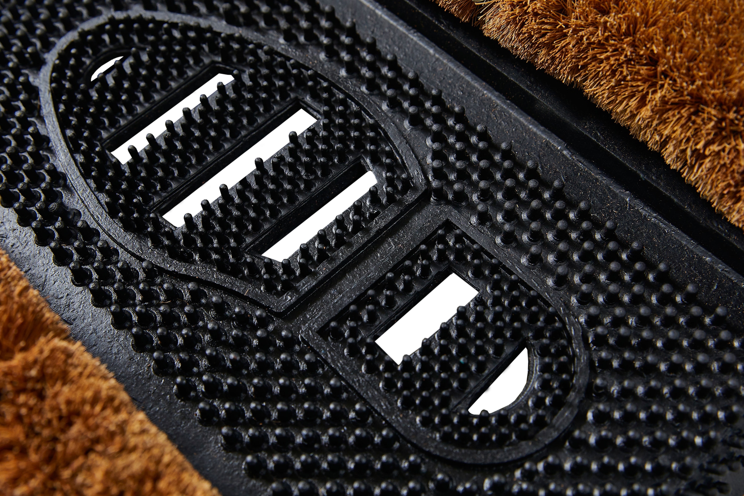 Andiamo Fußmatte »Gummi Kokos Schuh«, rechteckig, 60 mm Höhe, Schmutzfangmatte, In- und Outdoor geeignet