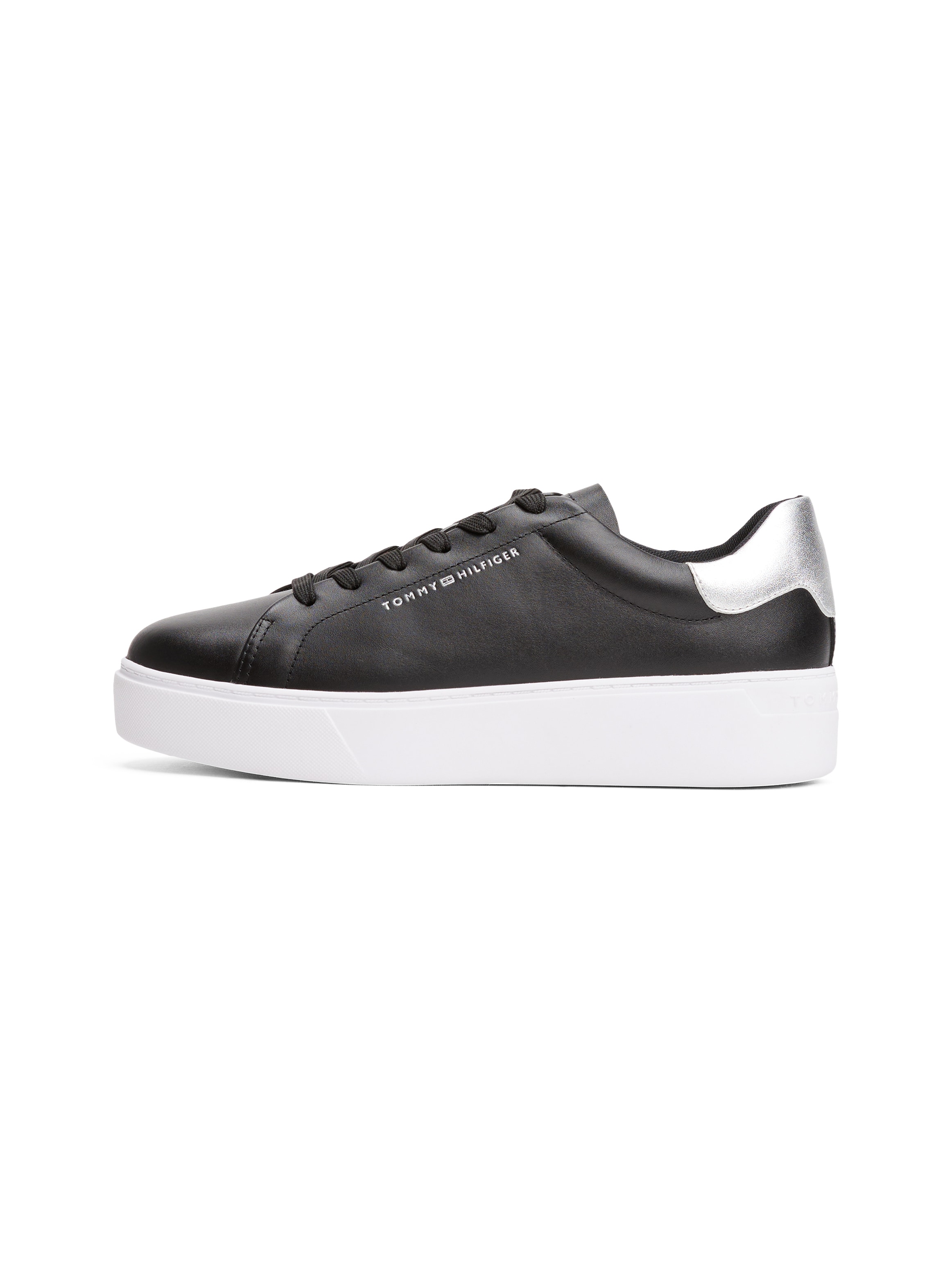 Tommy Hilfiger Plateausneaker »ESSENTIAL PLATFORM COURT SNEAKER«, Freizeitschuh, Halbschuh, Schnürschuh mit gepolstertem Schaftrand