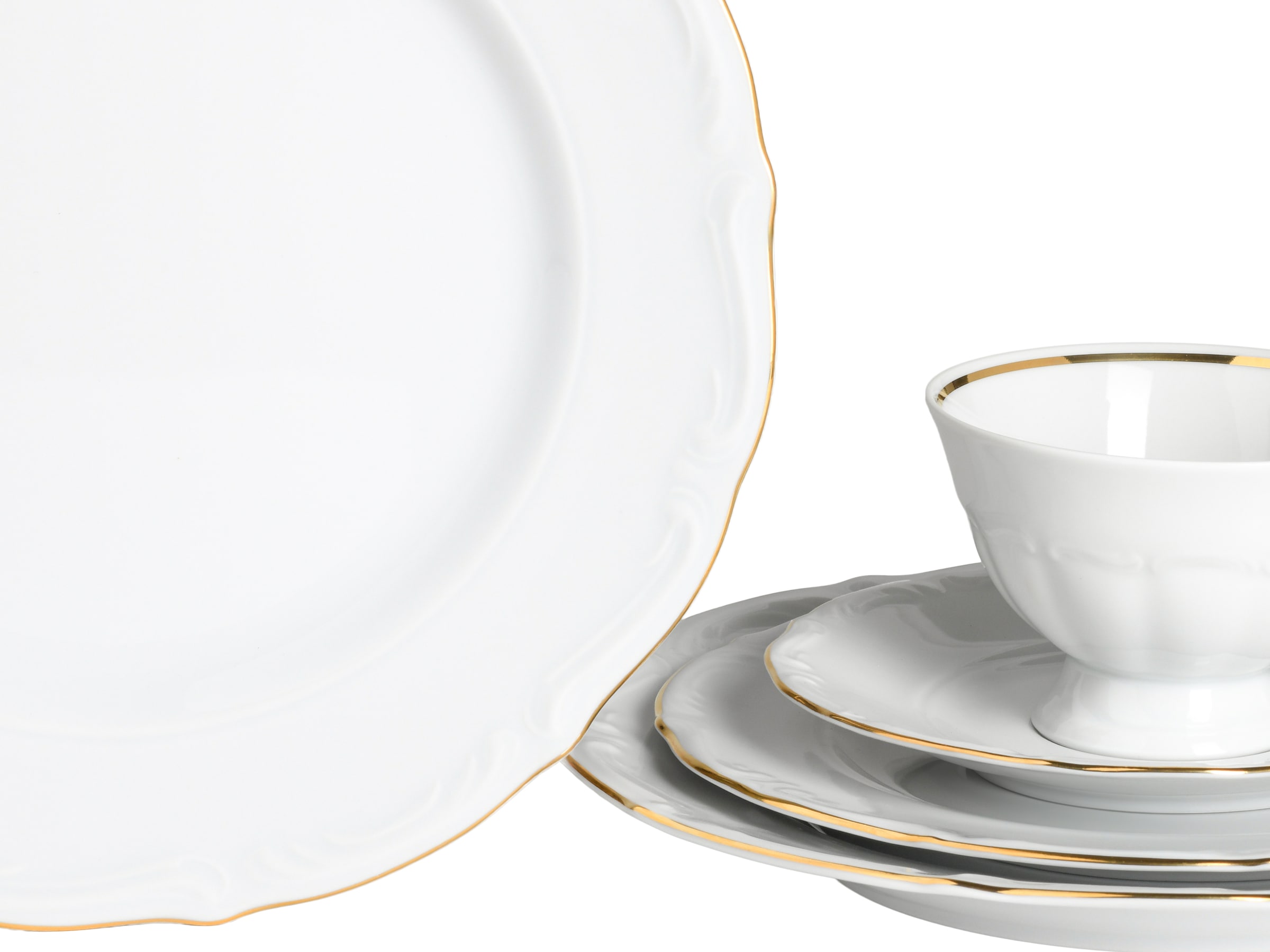 CreaTable Kombiservice »Maria Theresia, Kombi-Service 30-tlg«, (Set, 30 tlg.), Traditionelle Porzellanform