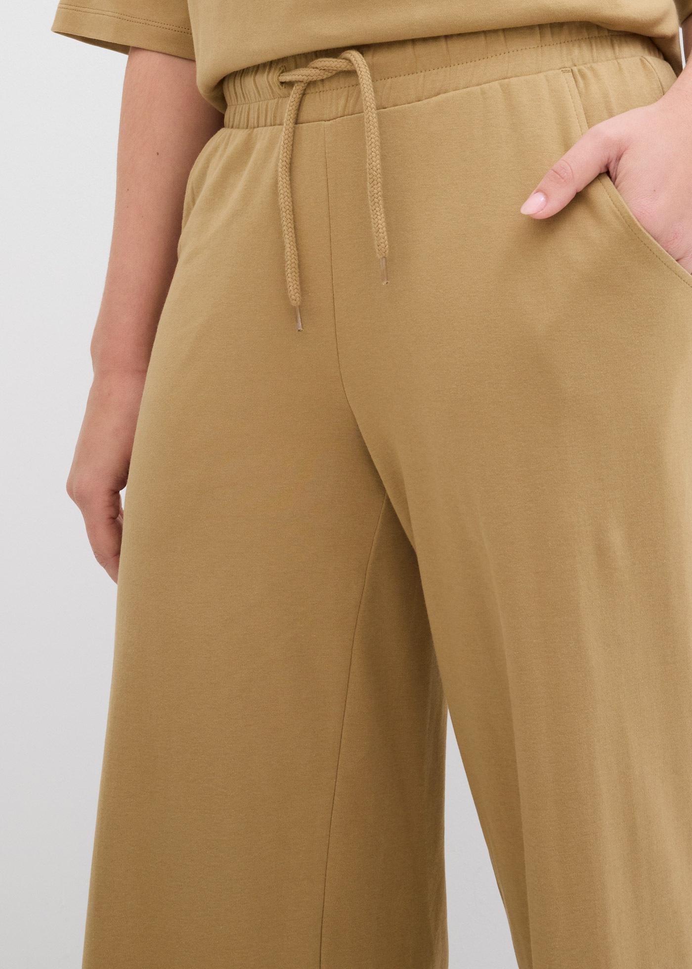 Thumbnail - bonprix Jerseyhose aus Baumwolle, lockere Passform, weites Bein, Casual Stil