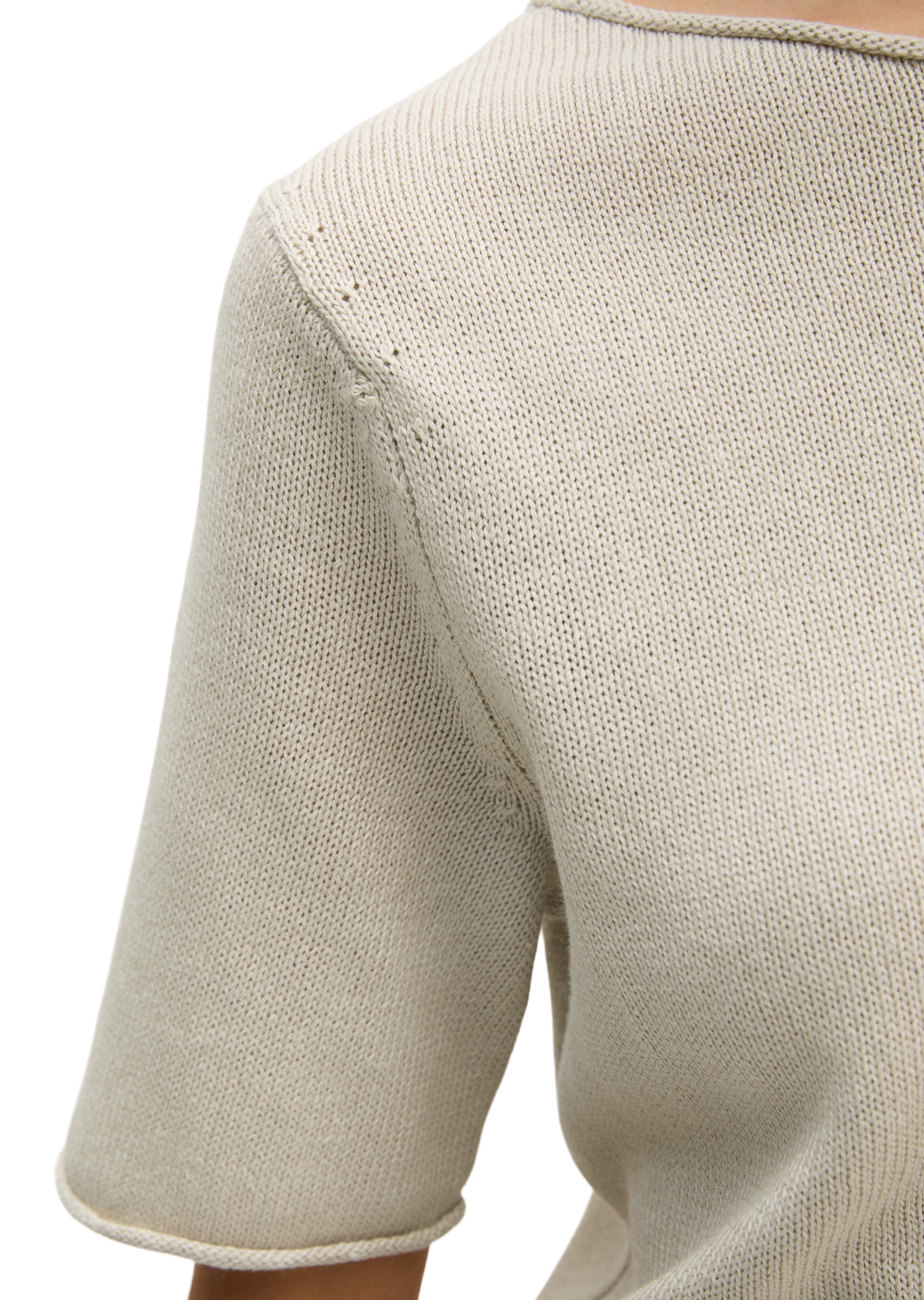 Marc O'Polo Kurzarmpullover regualr fit, mit Rollkanten