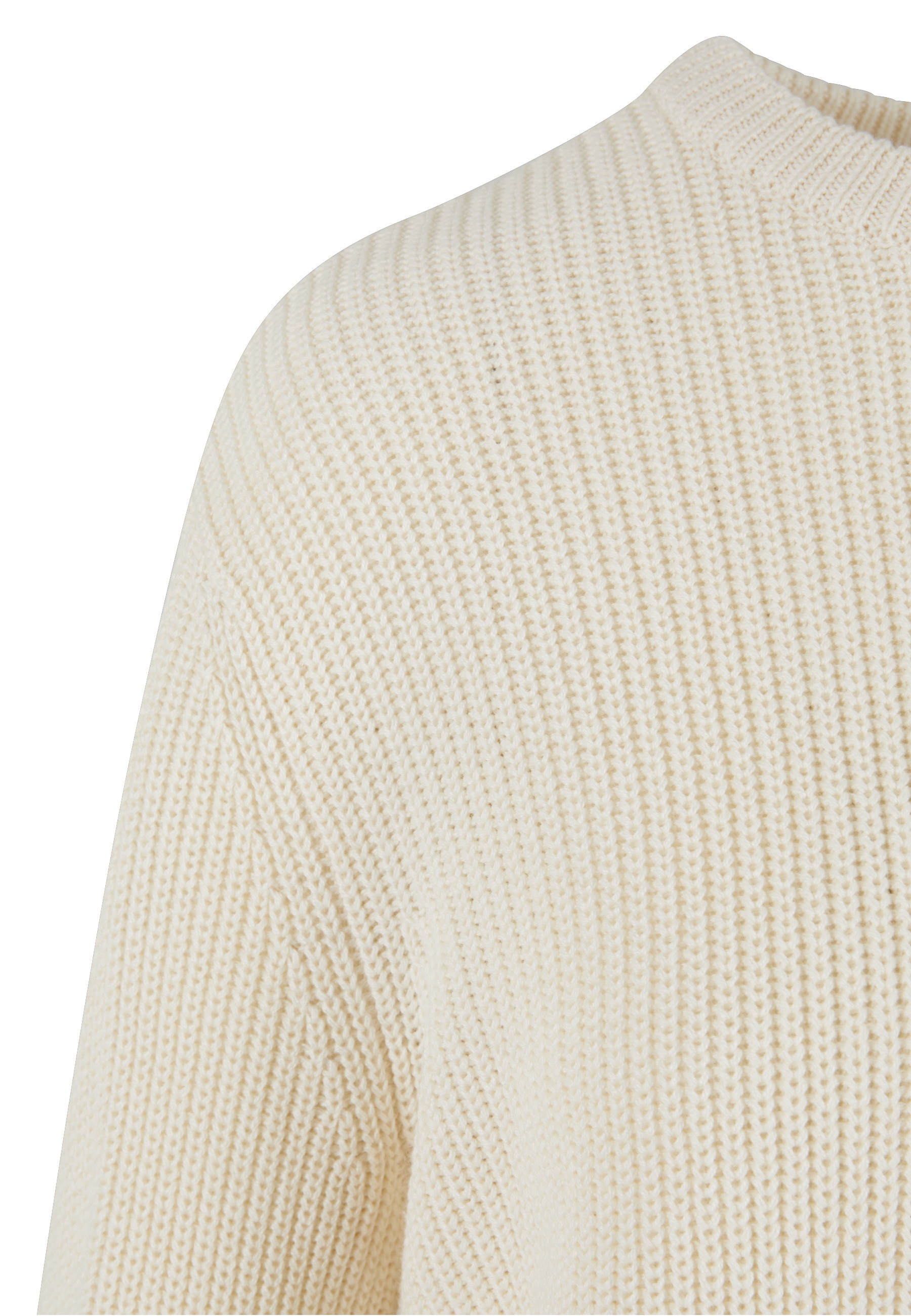 URBAN CLASSICS Fleecepullover »Urban Classics Damen Ladies Rib Knit Sweater«
