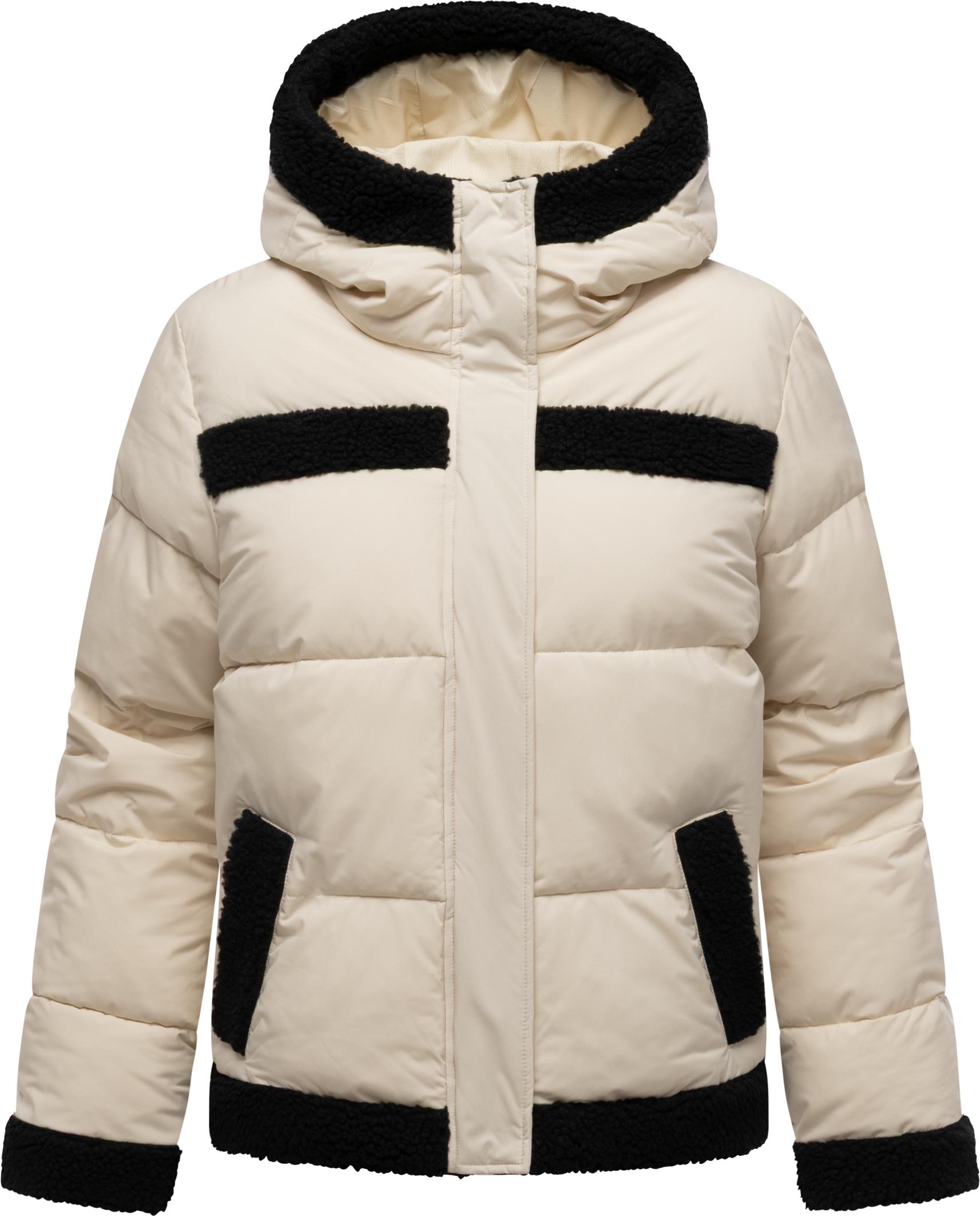 Ragwear Winterjacke "Editah YOUMODO" mit Kapuze warme modische Jacke mit Plüsch-Details