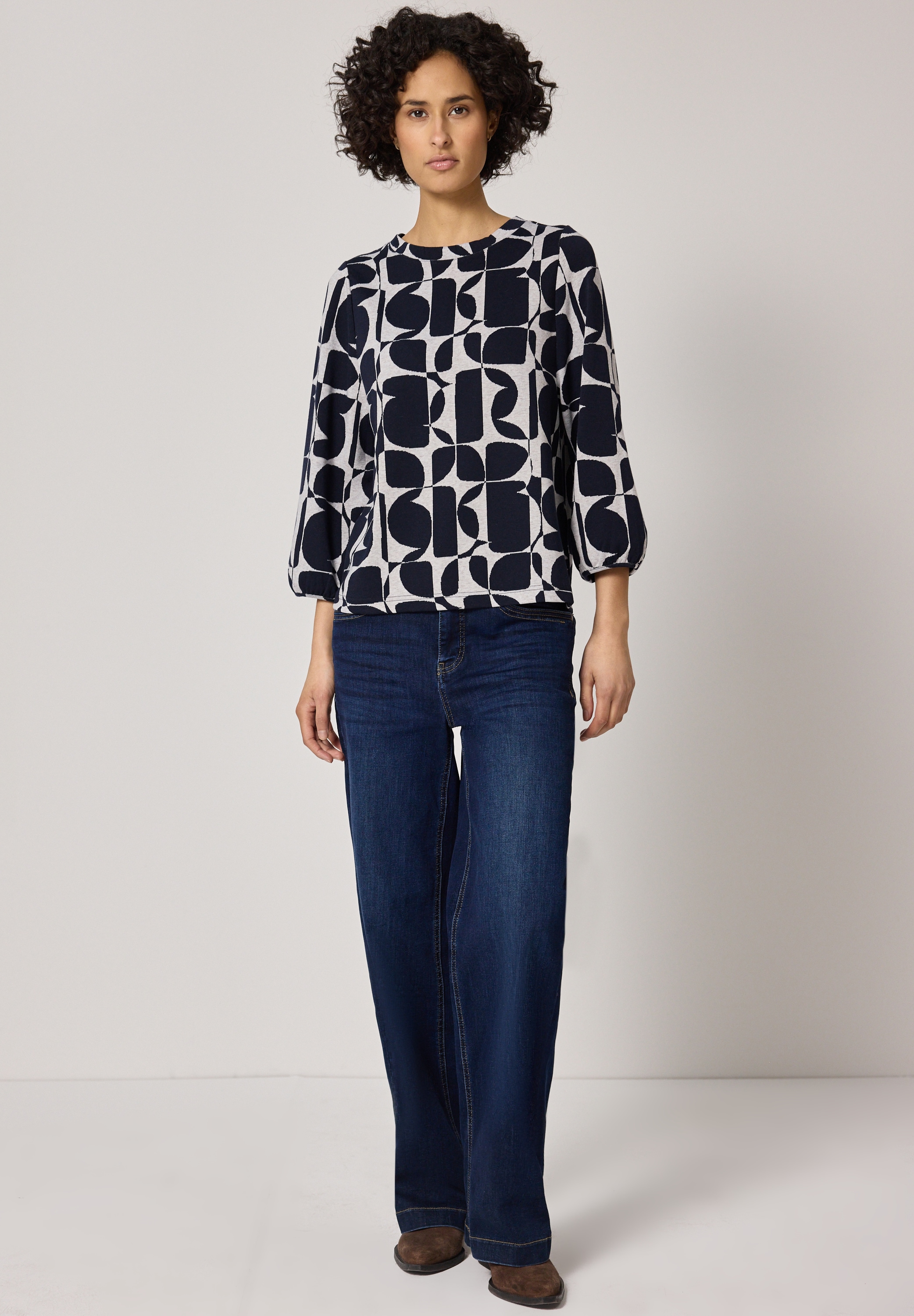 STREET ONE 3/4-Arm-Shirt mit 3/4 Ärmeln