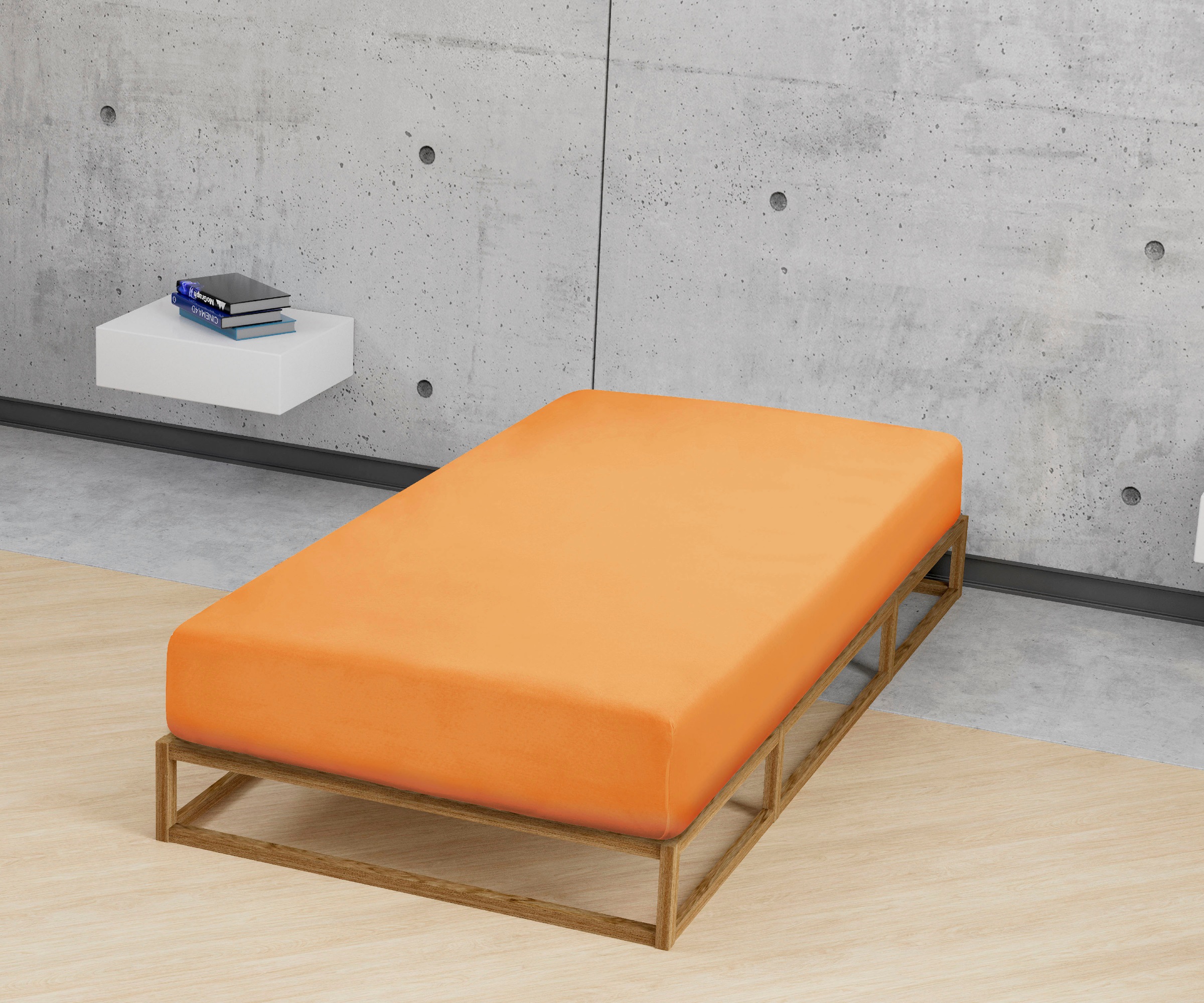 Biberna Spannbettlaken »Marc in Gr. 90x200, 140x200 oder 180x200 cm«, (1 St.), aus Baumwolle, für Matratzen bis 22 cm Höhe, Bettlaken, Spannbetttuch