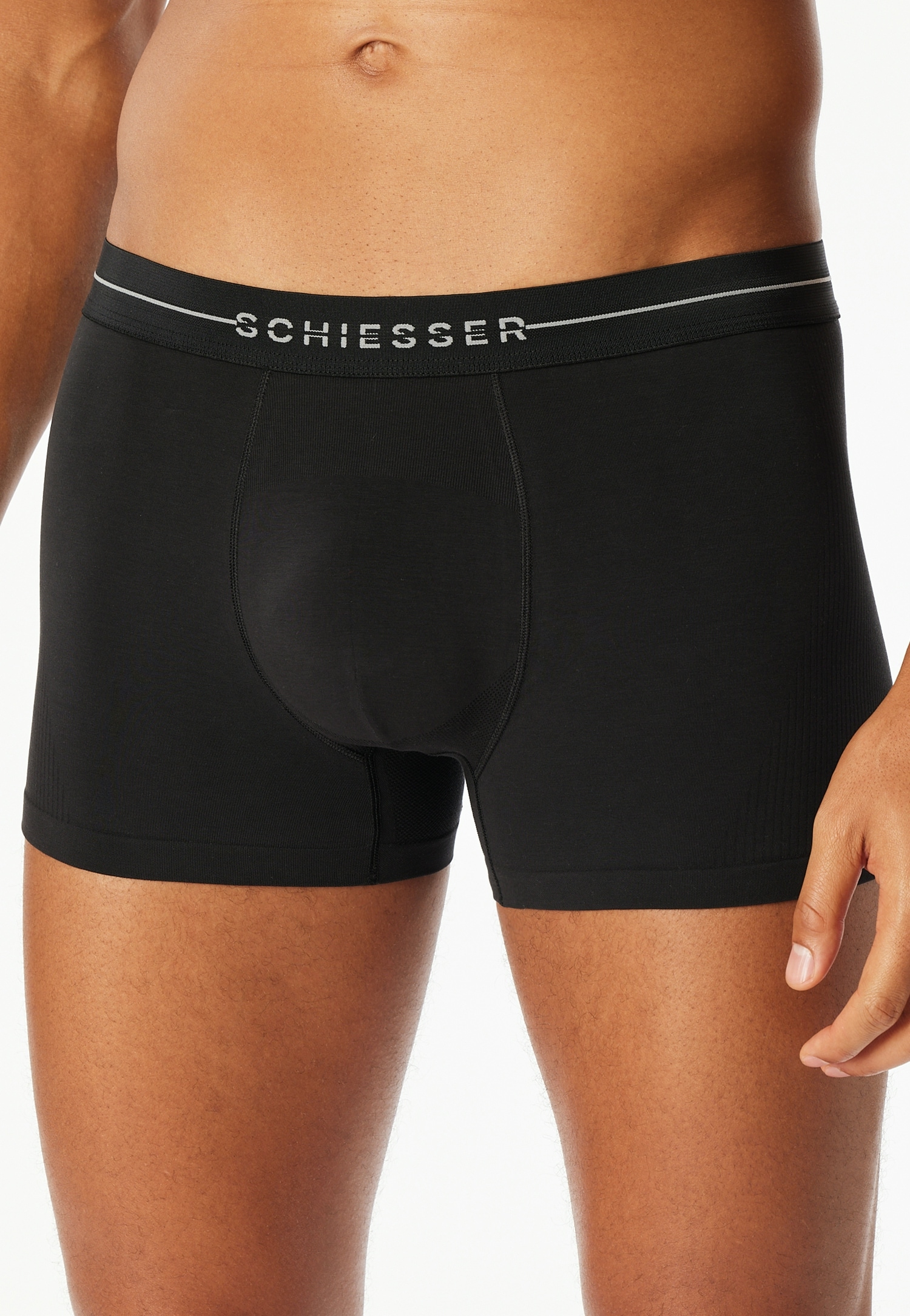 Schiesser Boxershorts »Cotton Flex« 2er Pack,  Baumwollmischung, ohne störende Seitennähte, superweich