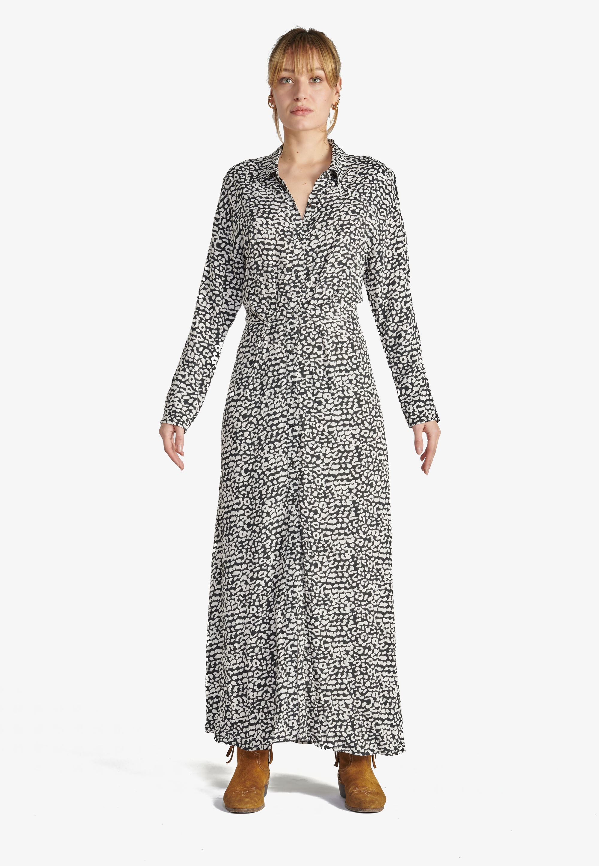 Le Temps Des Cerises Jerseykleid »ABYSS«, mit trendigem Allover-Muster