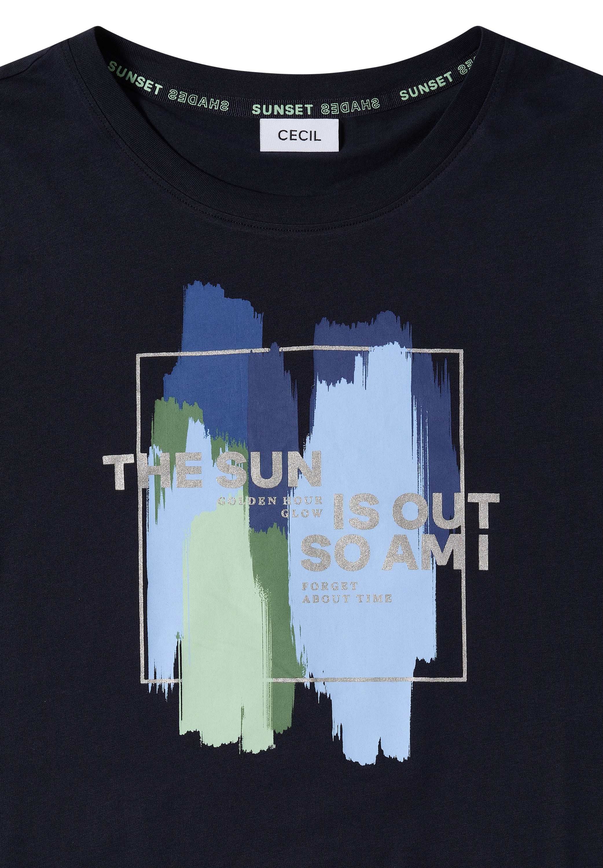 Cecil Kurzarmshirt Sommershirt mit Print