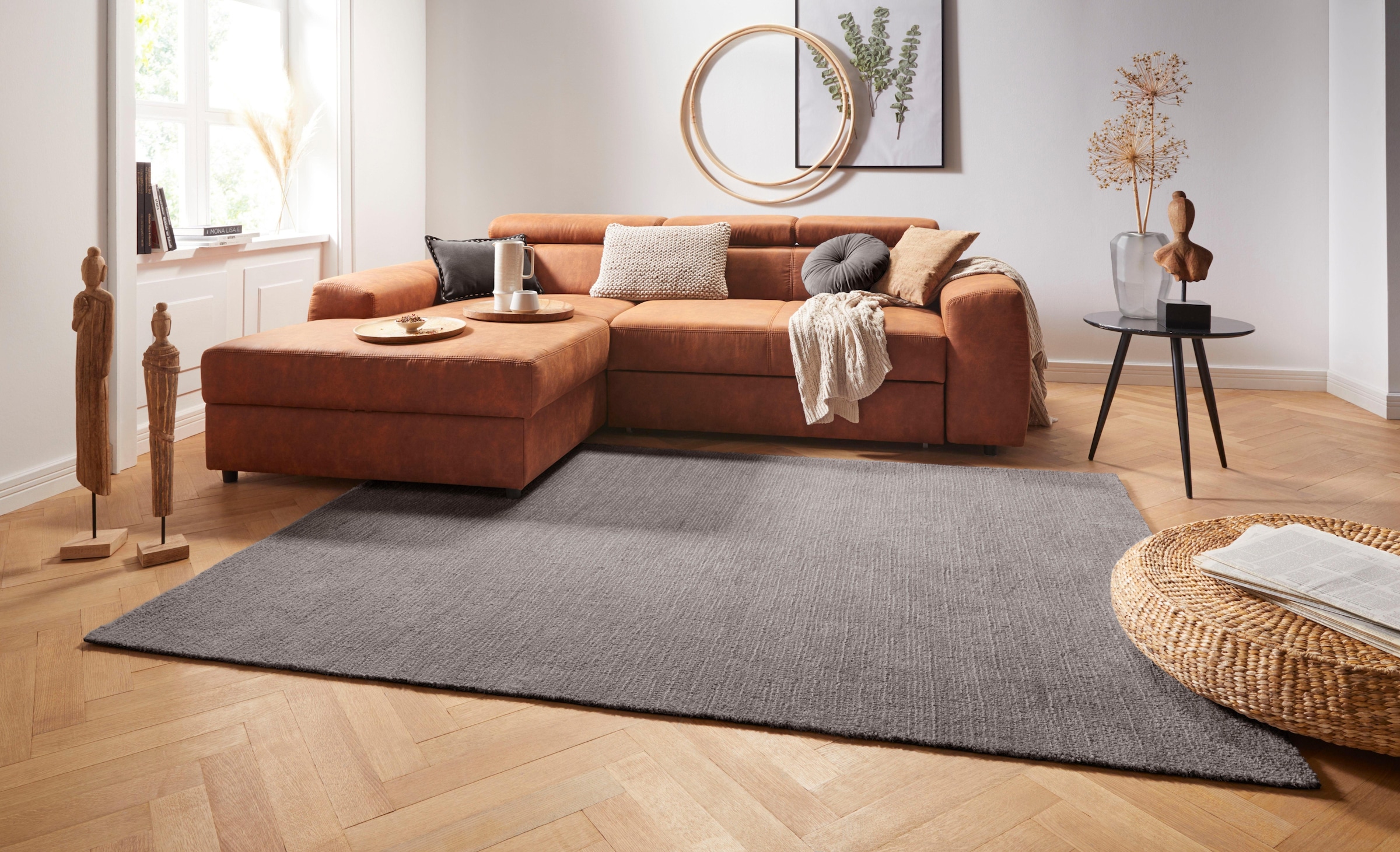 BAUR rechteckig, Teppich, »Supersoft«, Teppich Wohnzimmer, Kurzflor, Einfarbig, | Home Modern, HANSE Schlafzimmer