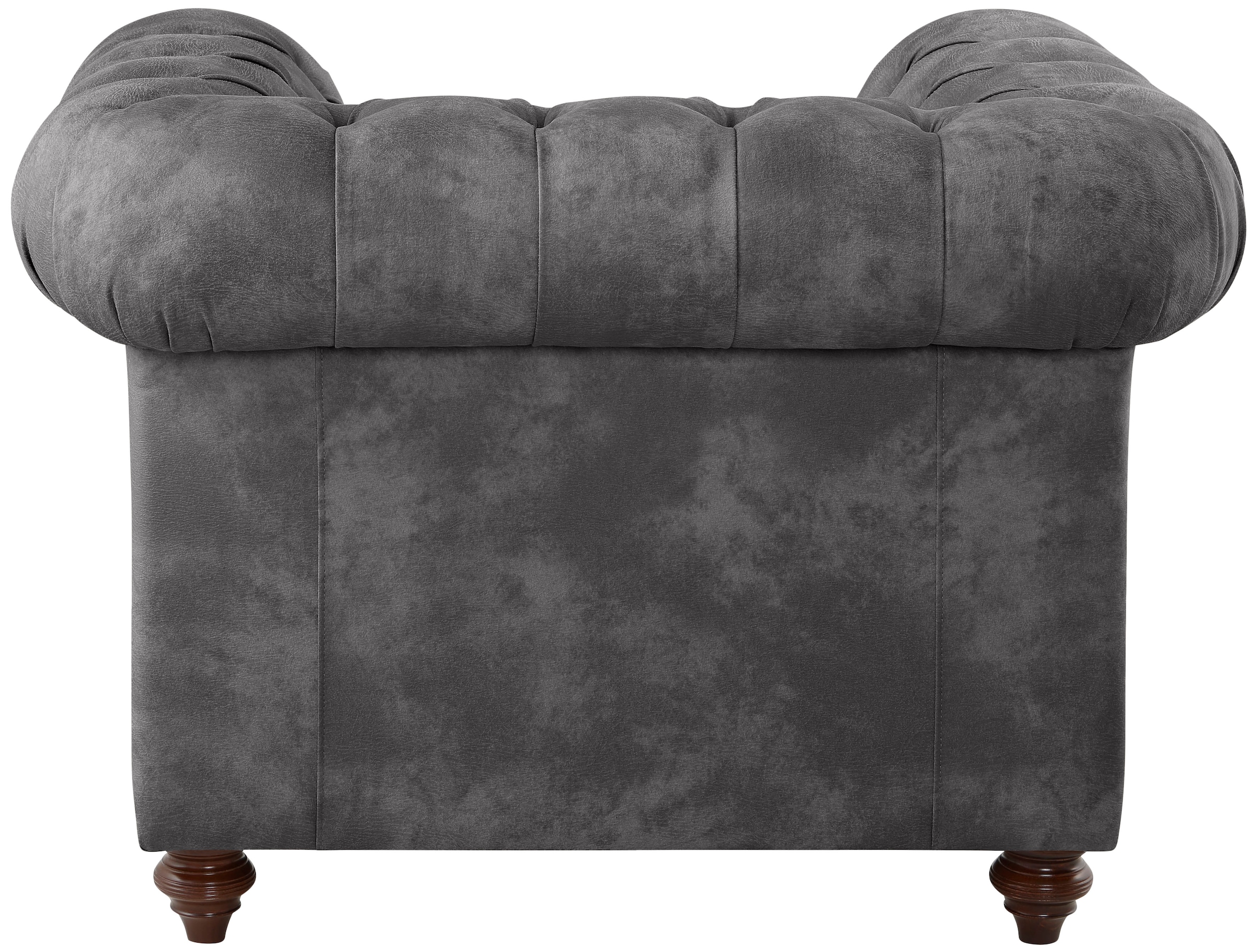 Home affaire Sessel »Chesterfield B/T/H: 105/69/74 cm«, mit hochwertiger Knopfheftung, auch in Leder