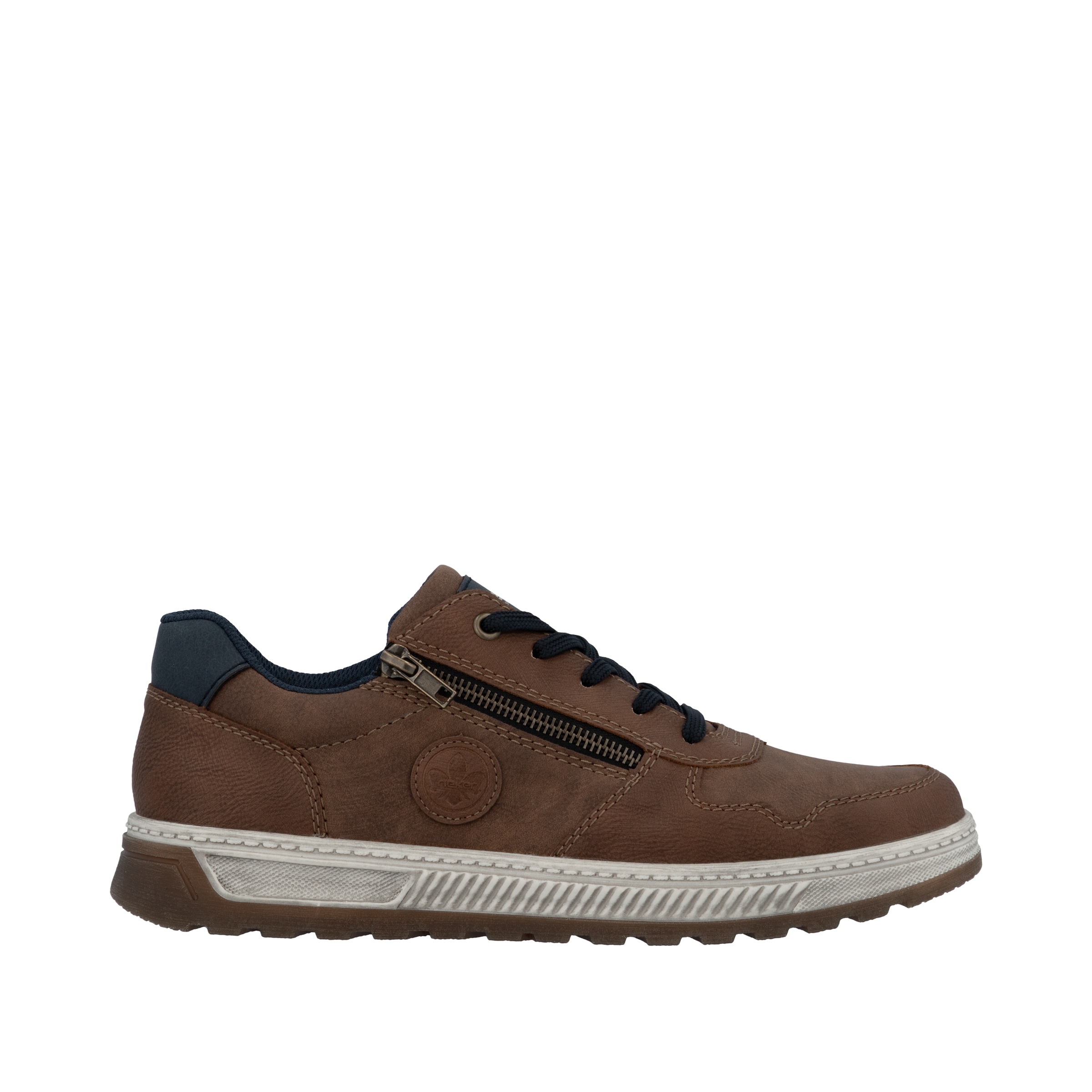 Rieker Sneaker, Freizeitschuh, Halbschuh, Schnürschuh mit Kontrastbesatz