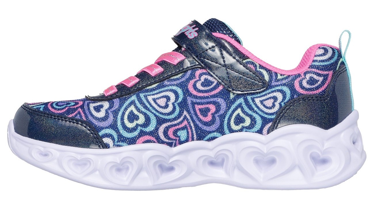 Skechers Sneaker »HEART LIGHTS«, Blinkschuh mit Herz-Laufsohle, Größenschablone zum Download