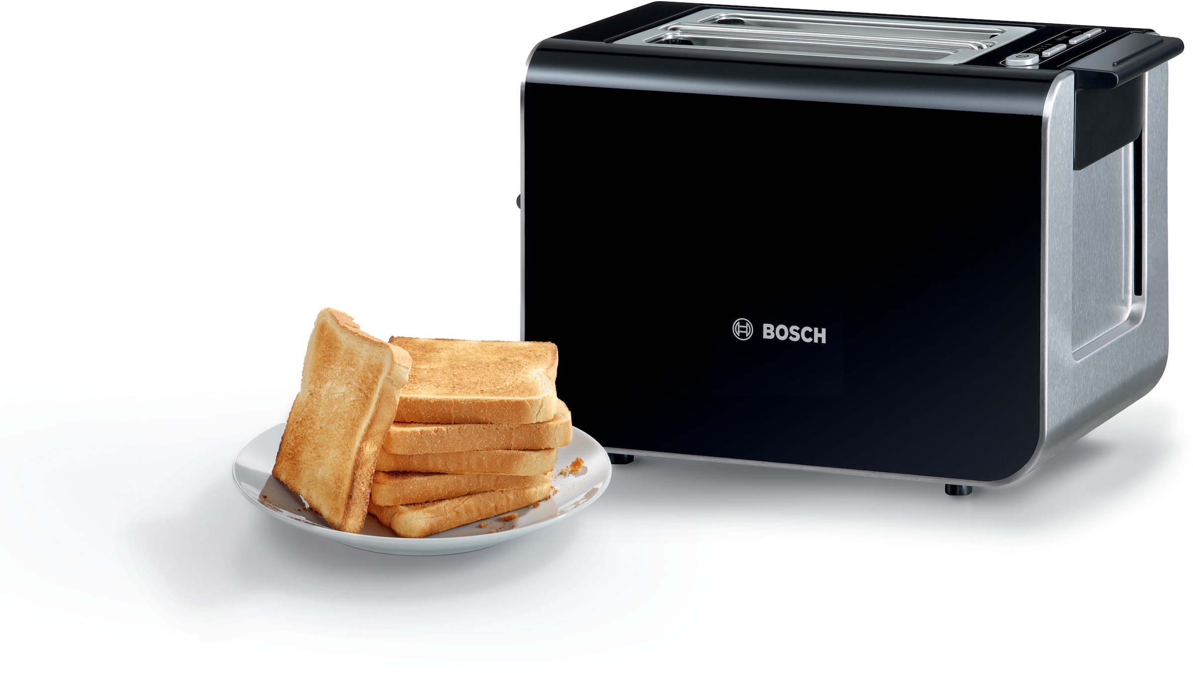 BOSCH Toaster "Styline TAT8613N, integrierter Brötchenaufsatz, Liftfunktion günstig online kaufen