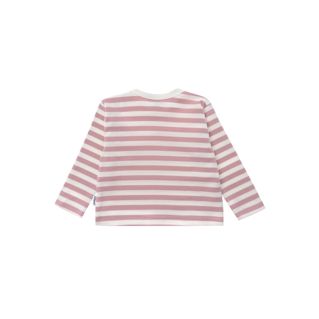 Liliput T-Shirt »schilf-ecru und rosé-ecru geringelt«, mit Druckknöpfen auf der Schulter