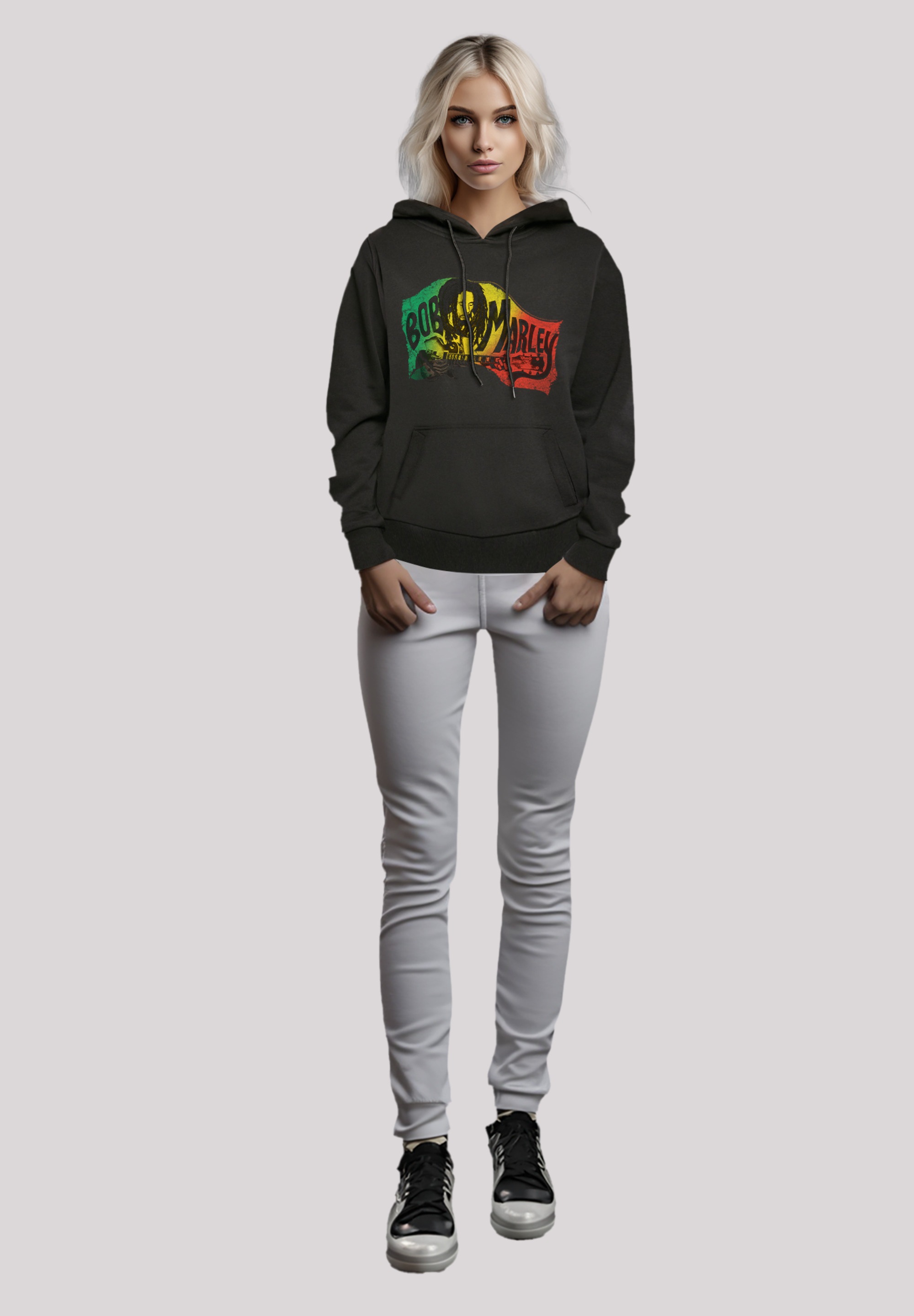 F4NT4STIC Kapuzenpullover »Bob Marley Chords Reggae Music«, Premium Qualität, Musik, By Rock Off