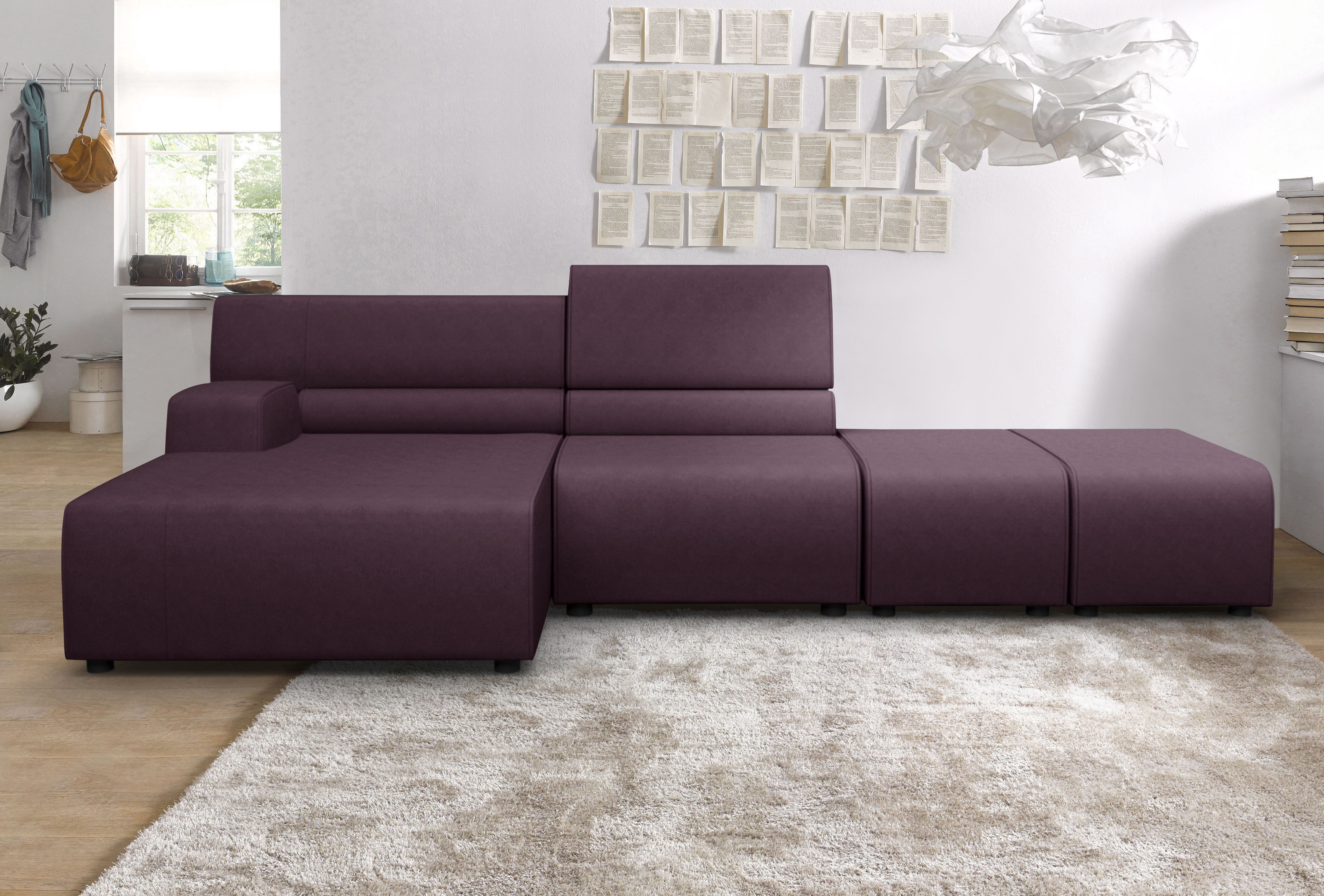 Egoitaliano Ecksofa "Babouche, Designsofa mit außergewöhnlichem Sitzkomfort zum Wohlfühlen"