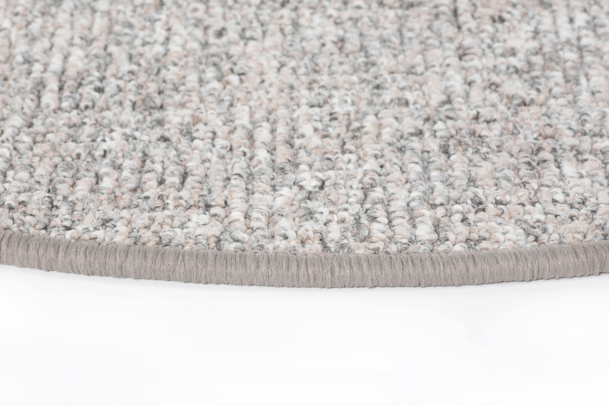 Andiamo Stufenmatte "Leo, Made in Poland" halbrund 6 mm Höhe grobe melierte günstig online kaufen