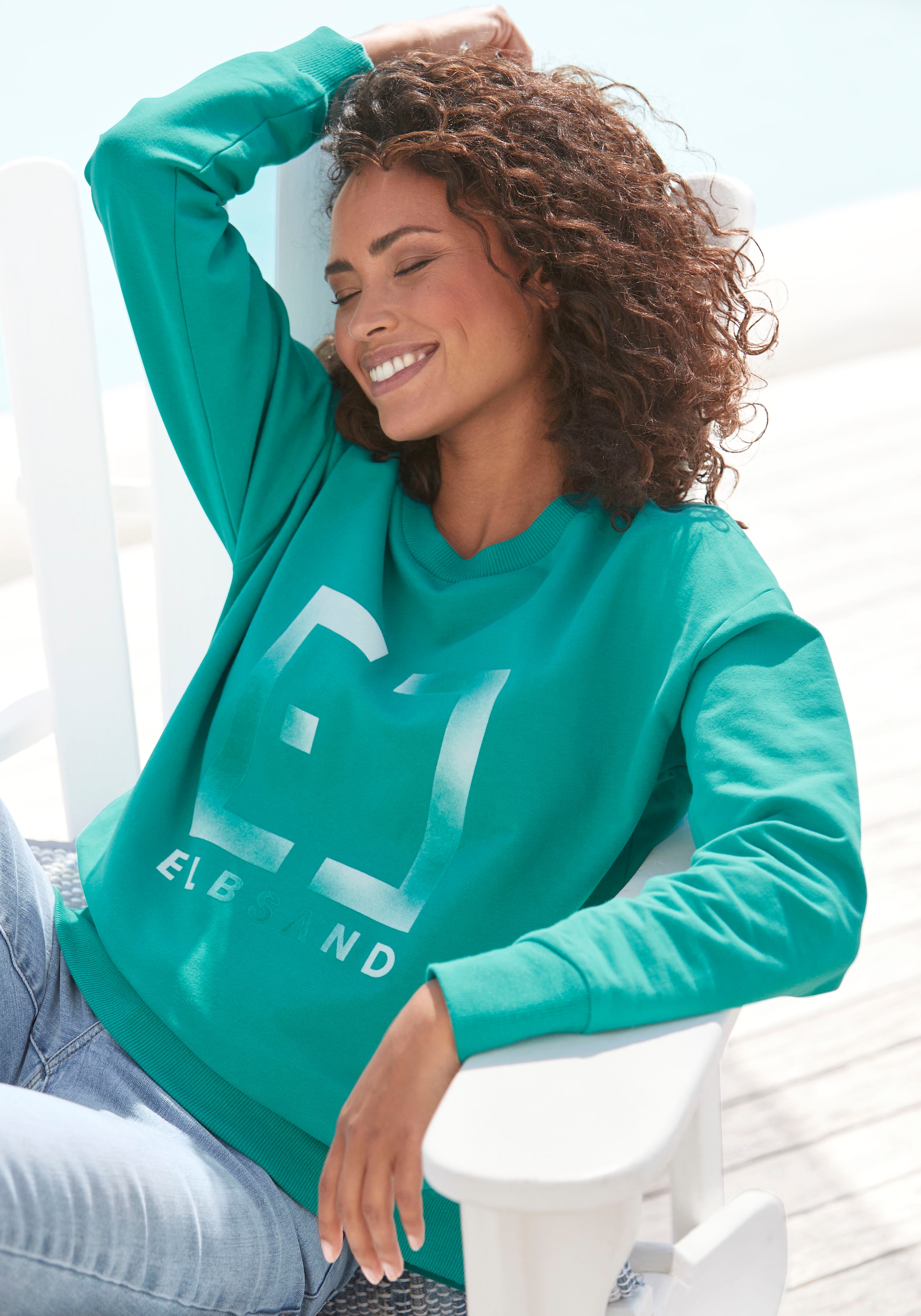 Elbsand Sweatshirt »Fionni«, mit großem Logoprint