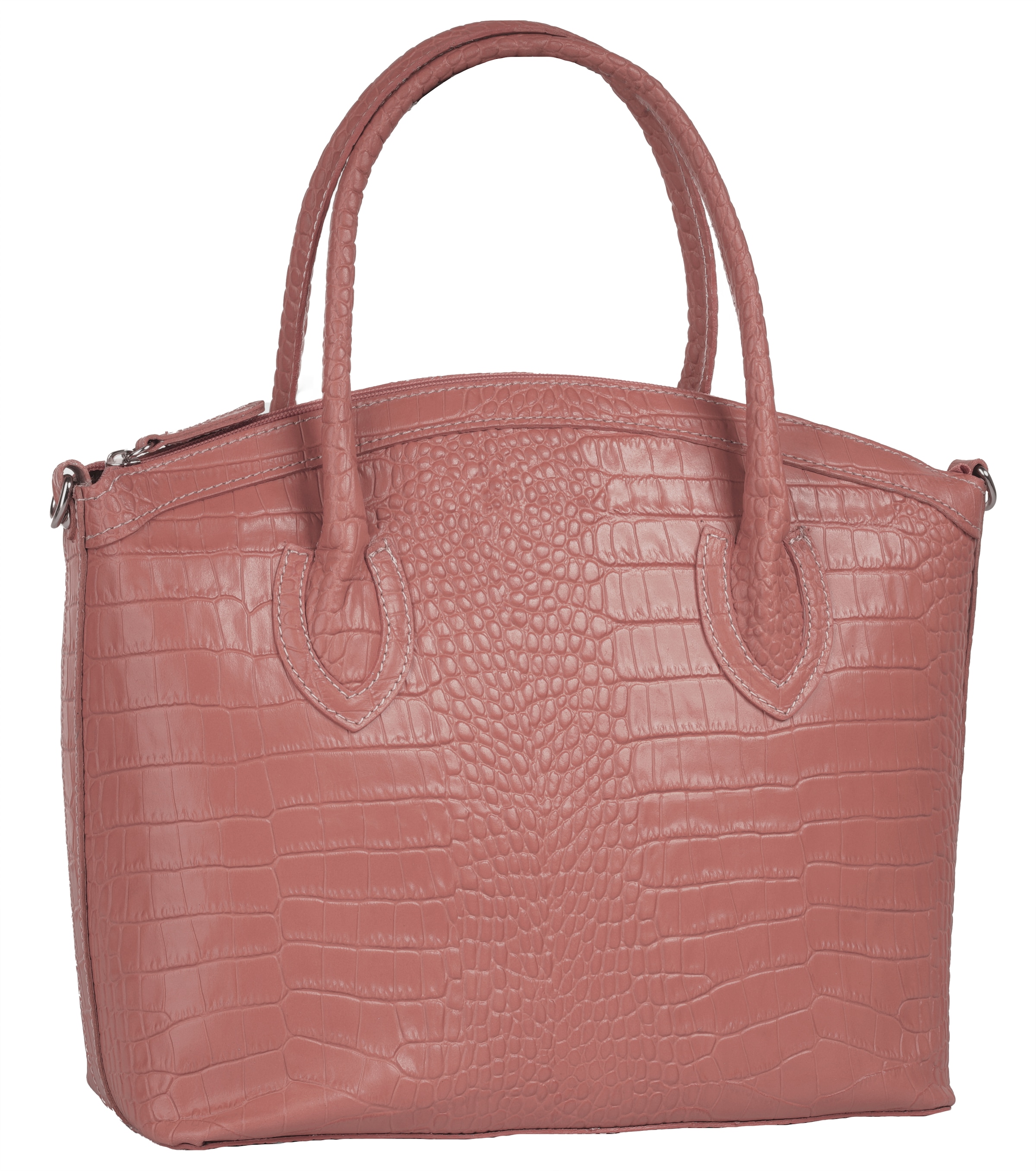 Cluty Henkeltasche, echt Leder, Made in Italy