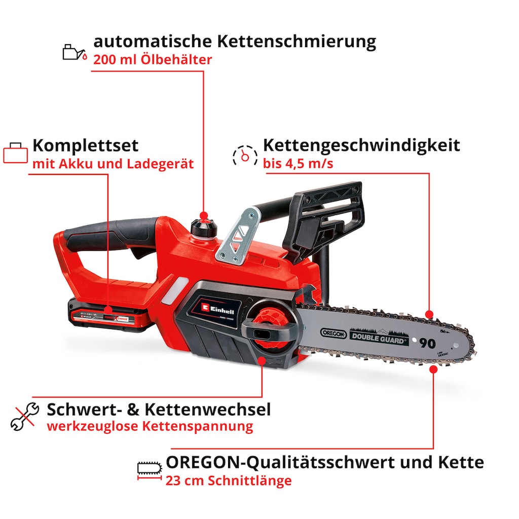 Einhell Akku-Kettensäge »GE-LC 18 Li Kit«