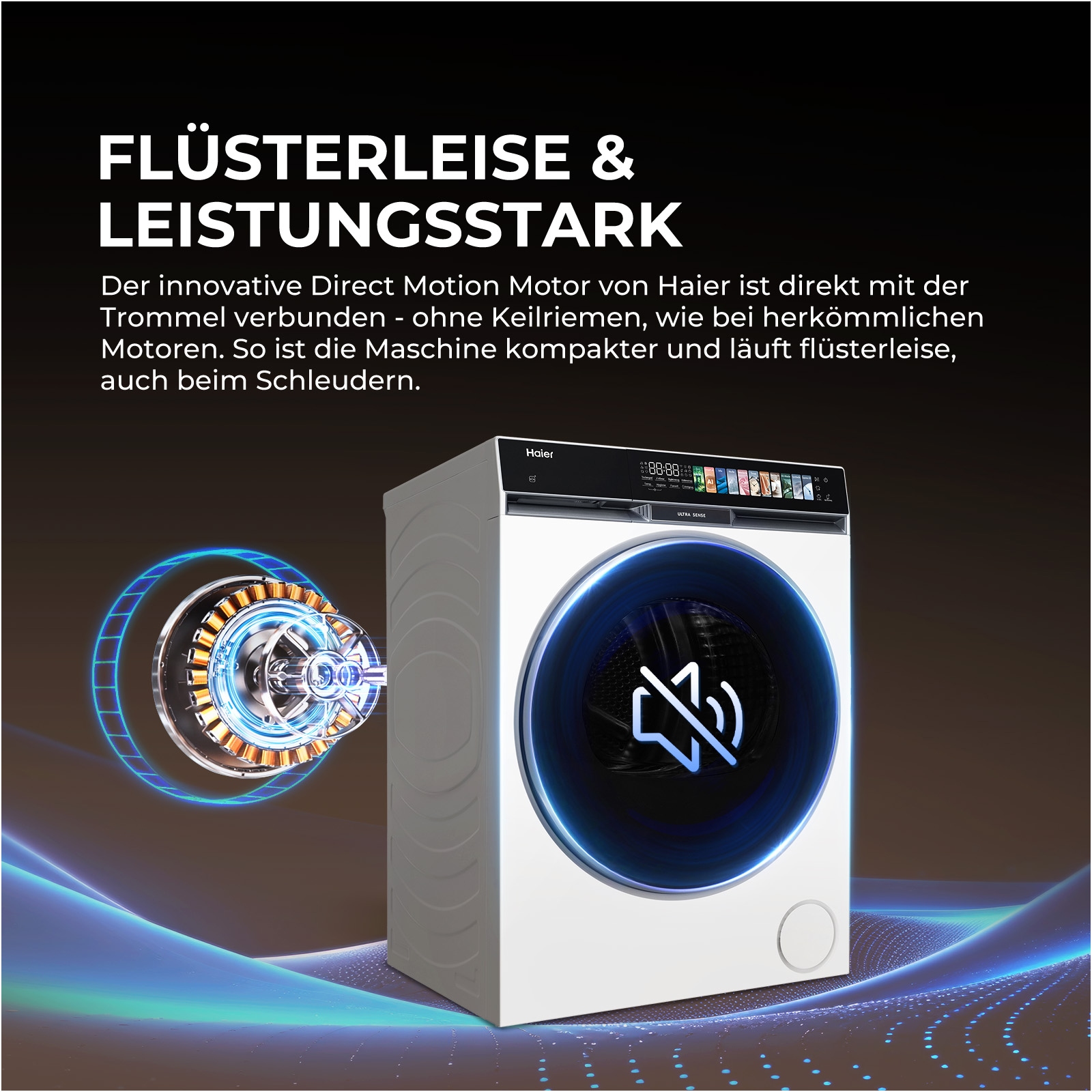 Haier Waschmaschine G9 Serie »HW130-B14687U1« 13 kg 1400 U/min UltraFresh: Hält die Wäsche bis zu 12 Std. frisch