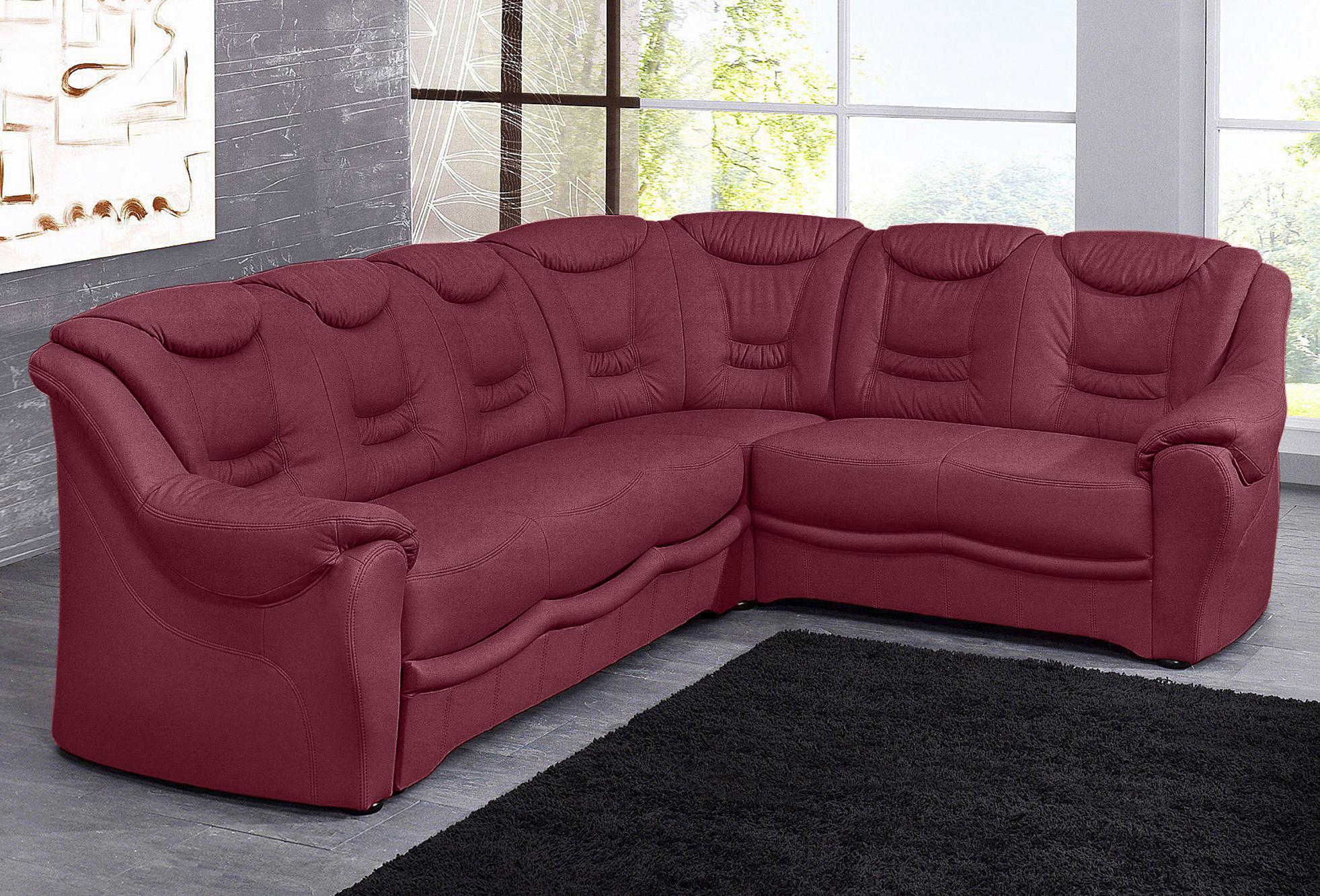 sit&more Ecksofa "Bansin, L-Form, B: 265 cm, Bettfunktion optional, Federkern-Polsterung" Komfortable Sitzhöhe 46 cm, Liegefläche 148 x 198 cm bei Bettfunktion