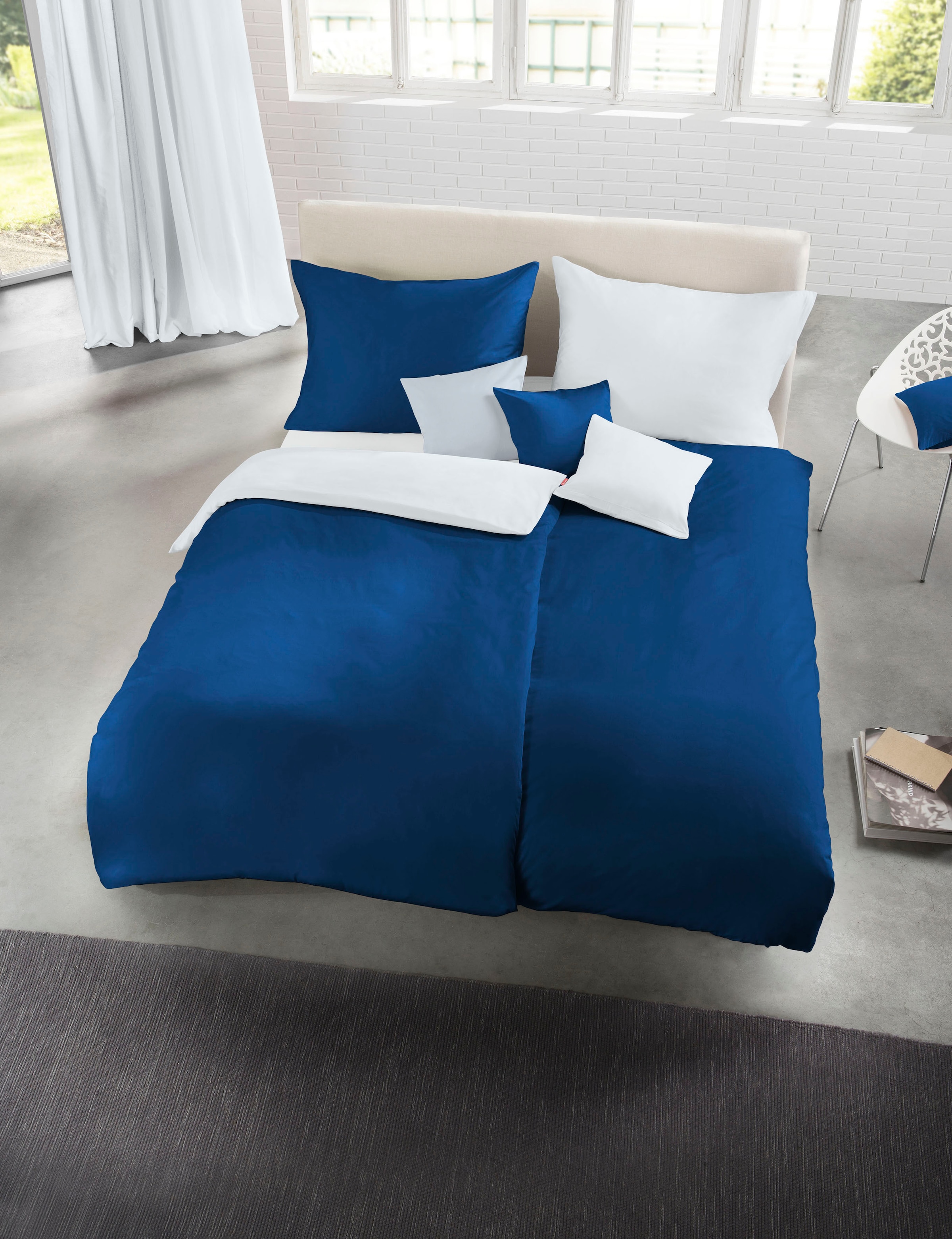 fleuresse Wendebettwäsche »Interlock Uni«, Jersey, Baumwolle, in Gr. 135x200, 155x220, 200x200cm