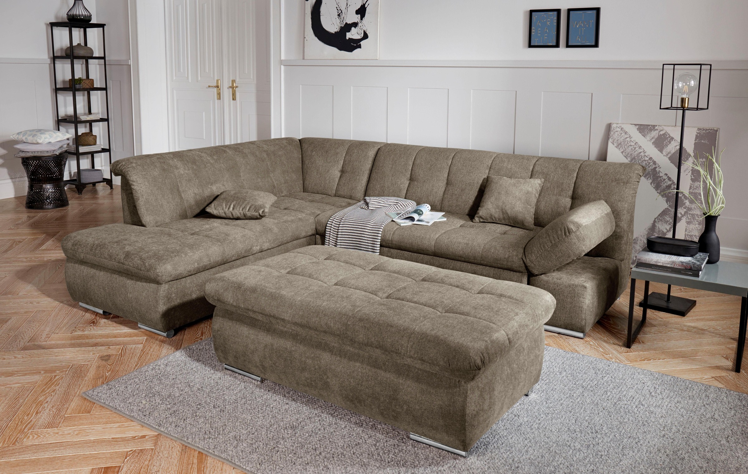 DOMO collection Hocker »Mona«, mit Stauraumfach